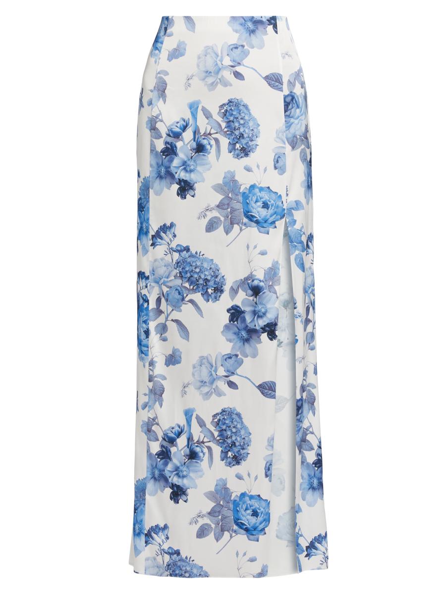 ALICE+OLIVIA スリット入り 花柄マキシスカート STEPHINE Stephine Maxi Skirt In Affection Small | Alice + Olivia