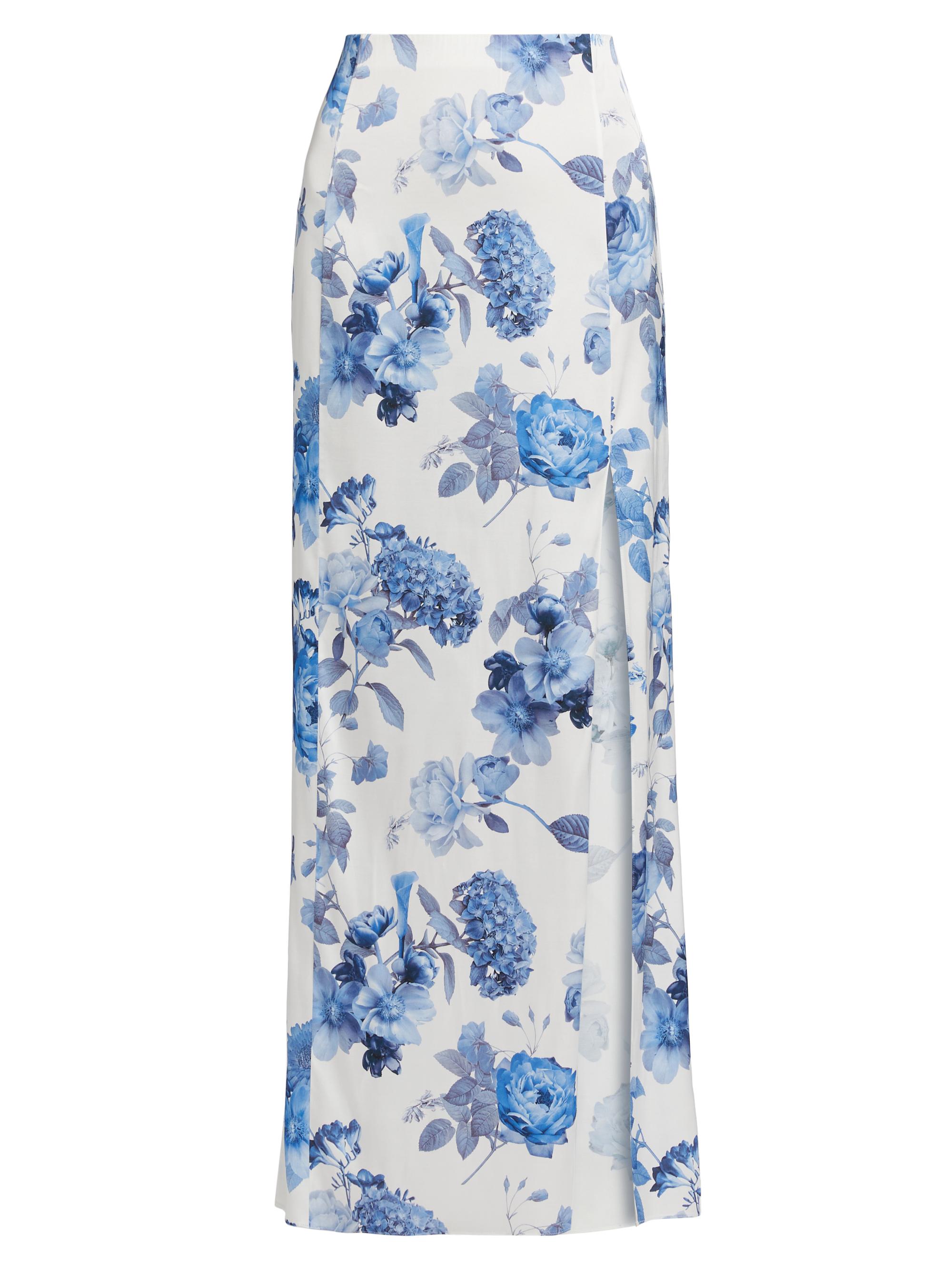 Alice + Olivia Women's Stephine Floral Slit Maxi Skirt - Affection Small