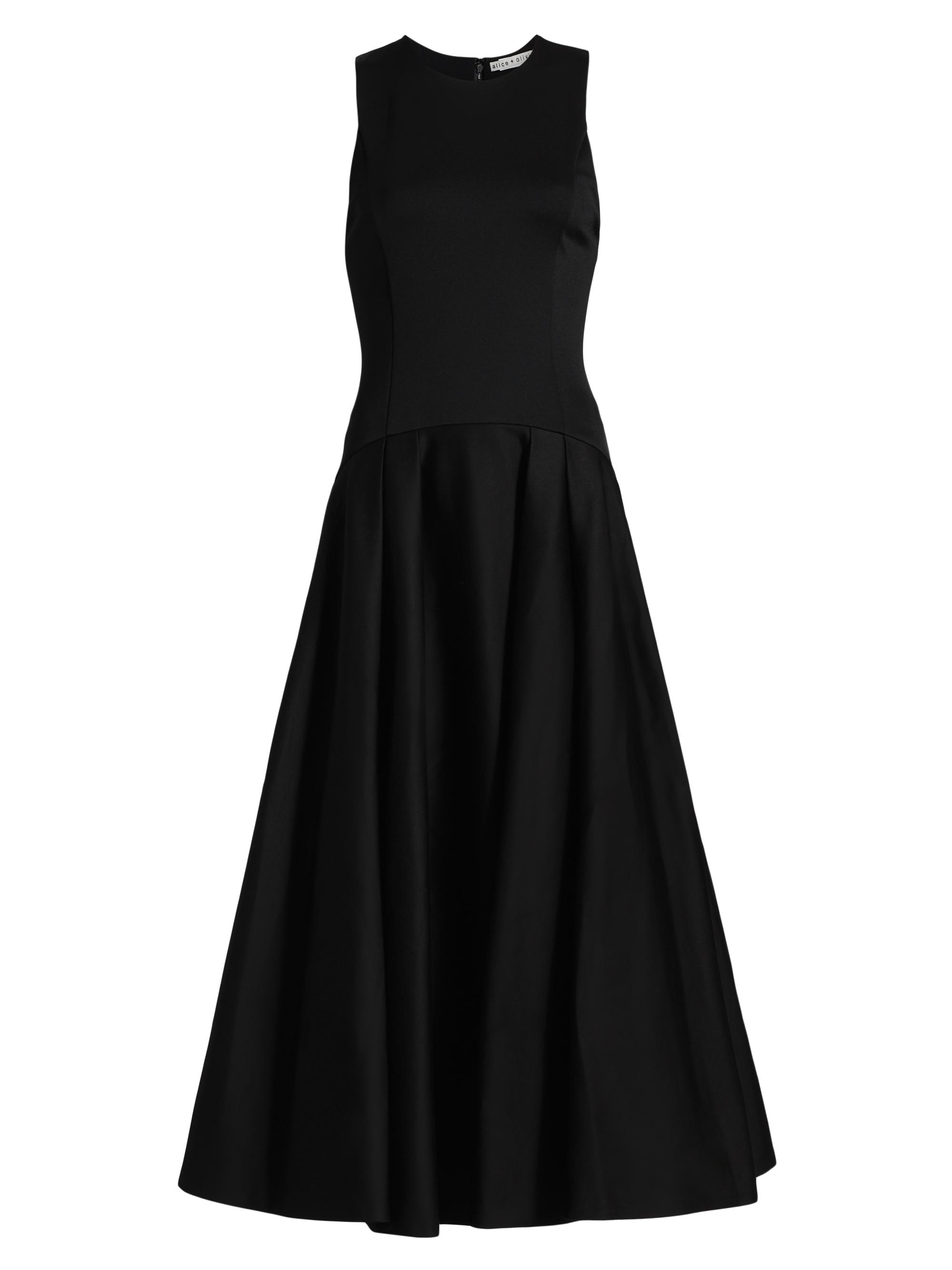 alice auaaフリル付き黒キャミソール AURELIA LACE EMBELLISHED CAPE in BLACK | ALICE + OLIVIA