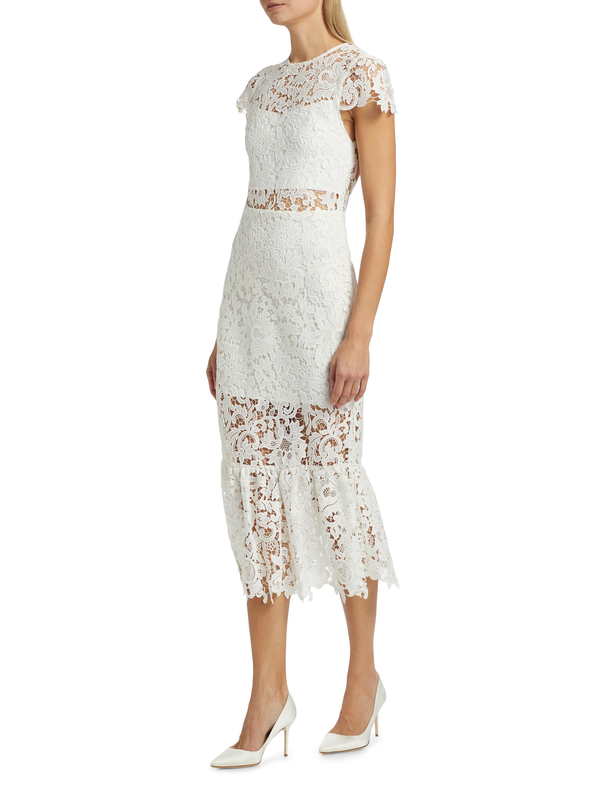 Alice+Olivia◆Anaya Lace Midi Shirtdress2 Alice+Olivia◇Anaya Lace Midi Shirtdress2