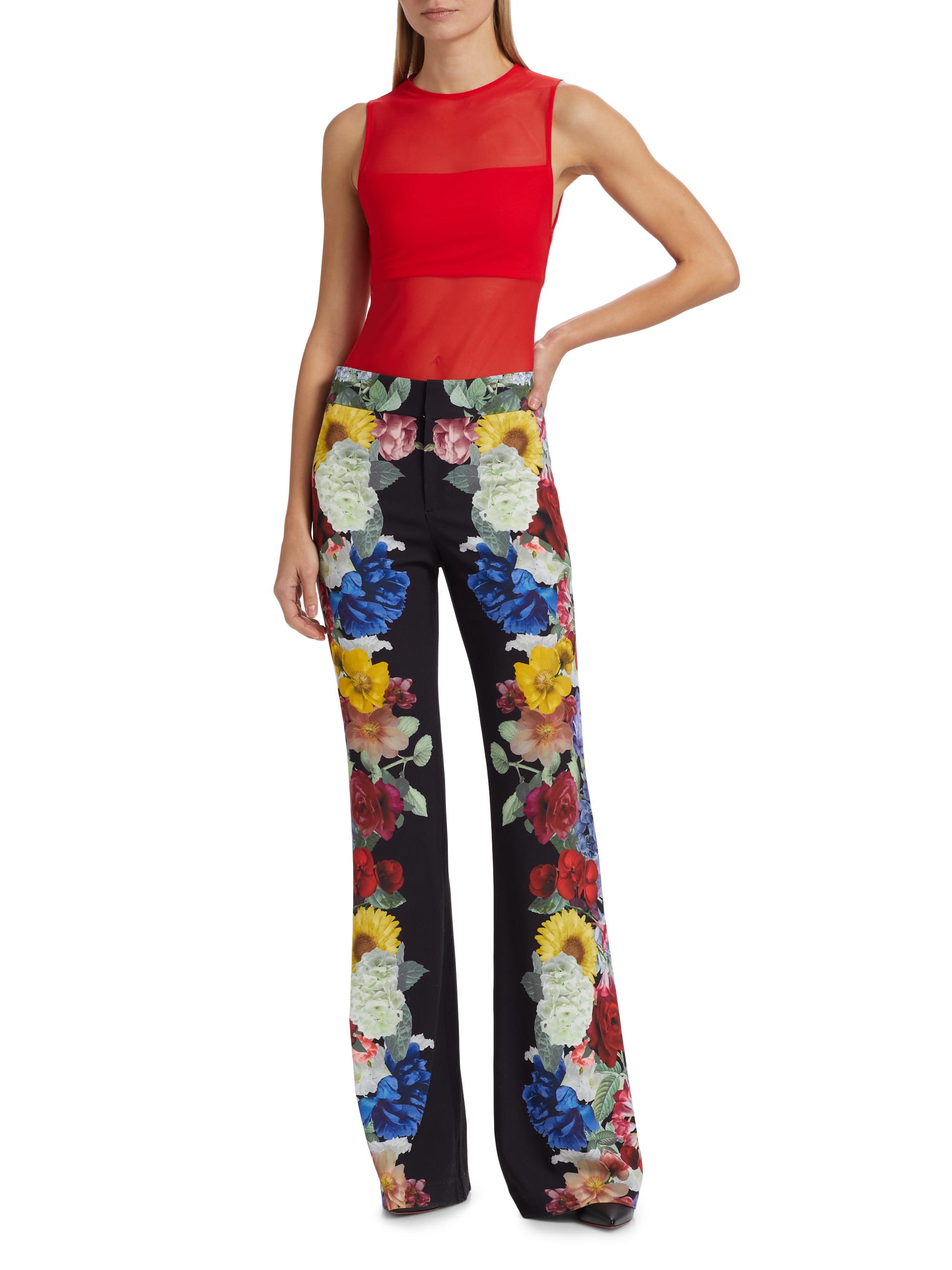 定価9万美品alice+oliviaシースルー ボーダーオーガンジーセットアップ Alice + Olivia Torie Wide Strap Tank in Sea Spray – Leigh's