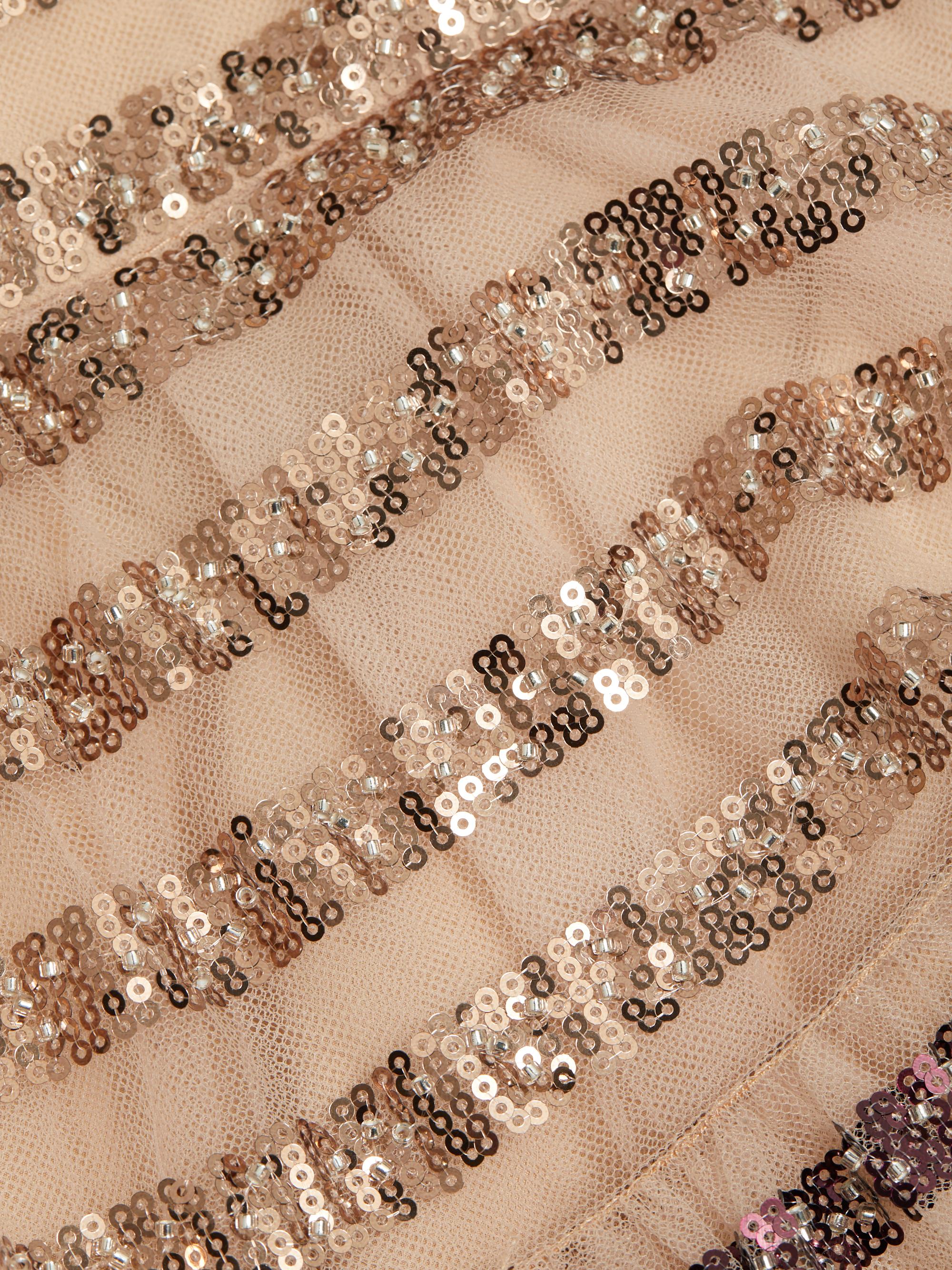 BCBGMAXAZRIA Sequined Striped Strapless Mini-Dress | Saks Fifth Avenue