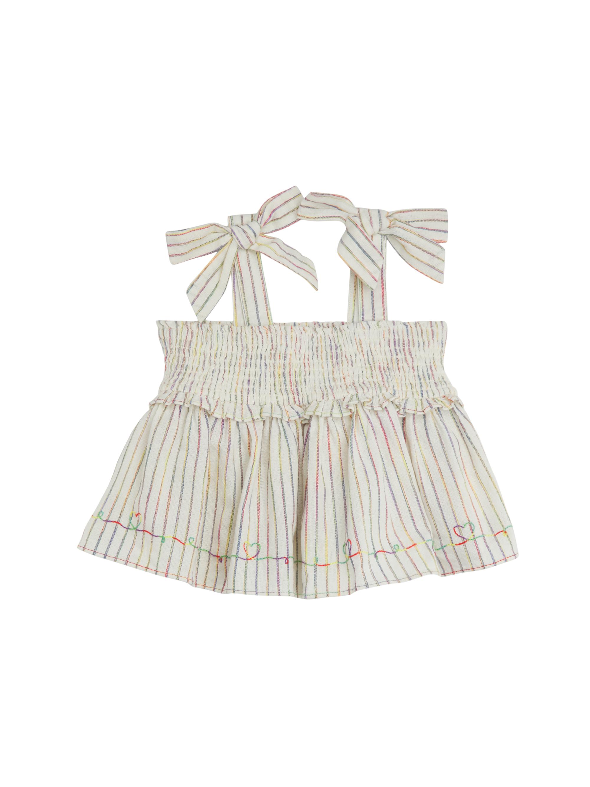 Zimmermann Little Girl's & Girl's Rainbow Stripe Top - Rainbow Stripe