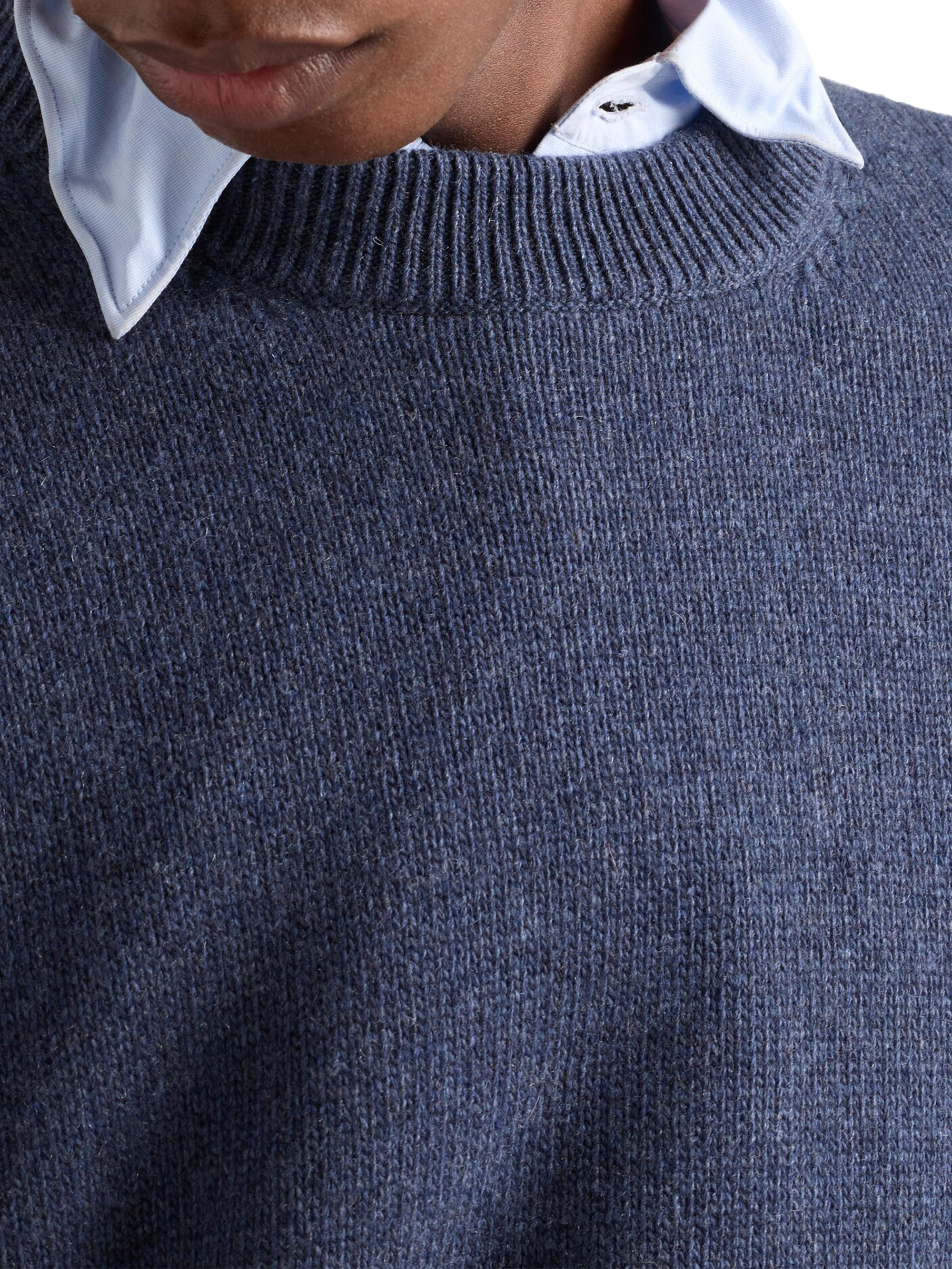 Prada Men's Re-Cashmere Crewneck Sweater - Blue | Thumbnail 4