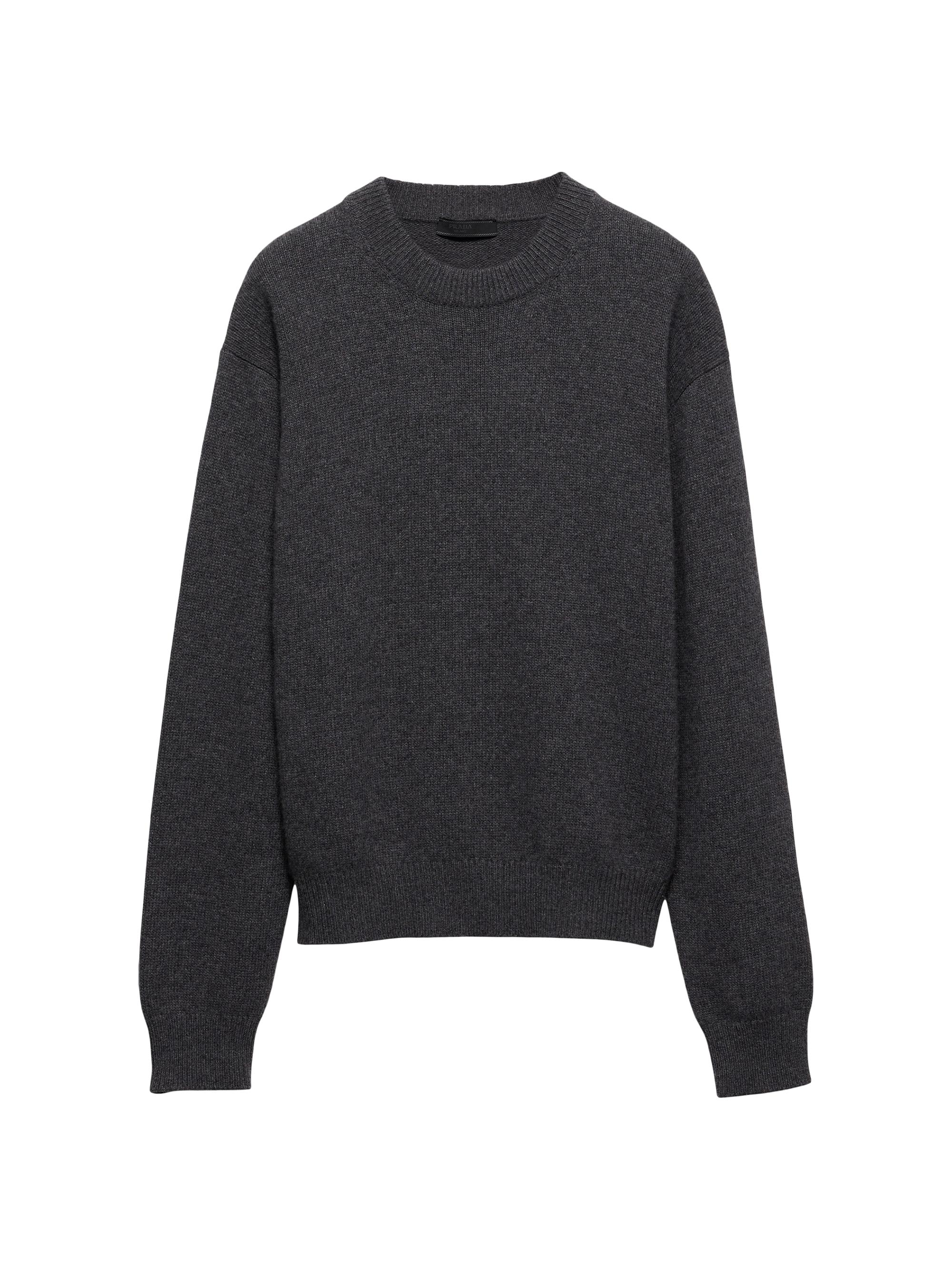 Prada Men's Re-Cashmere Crewneck Sweater - Grey