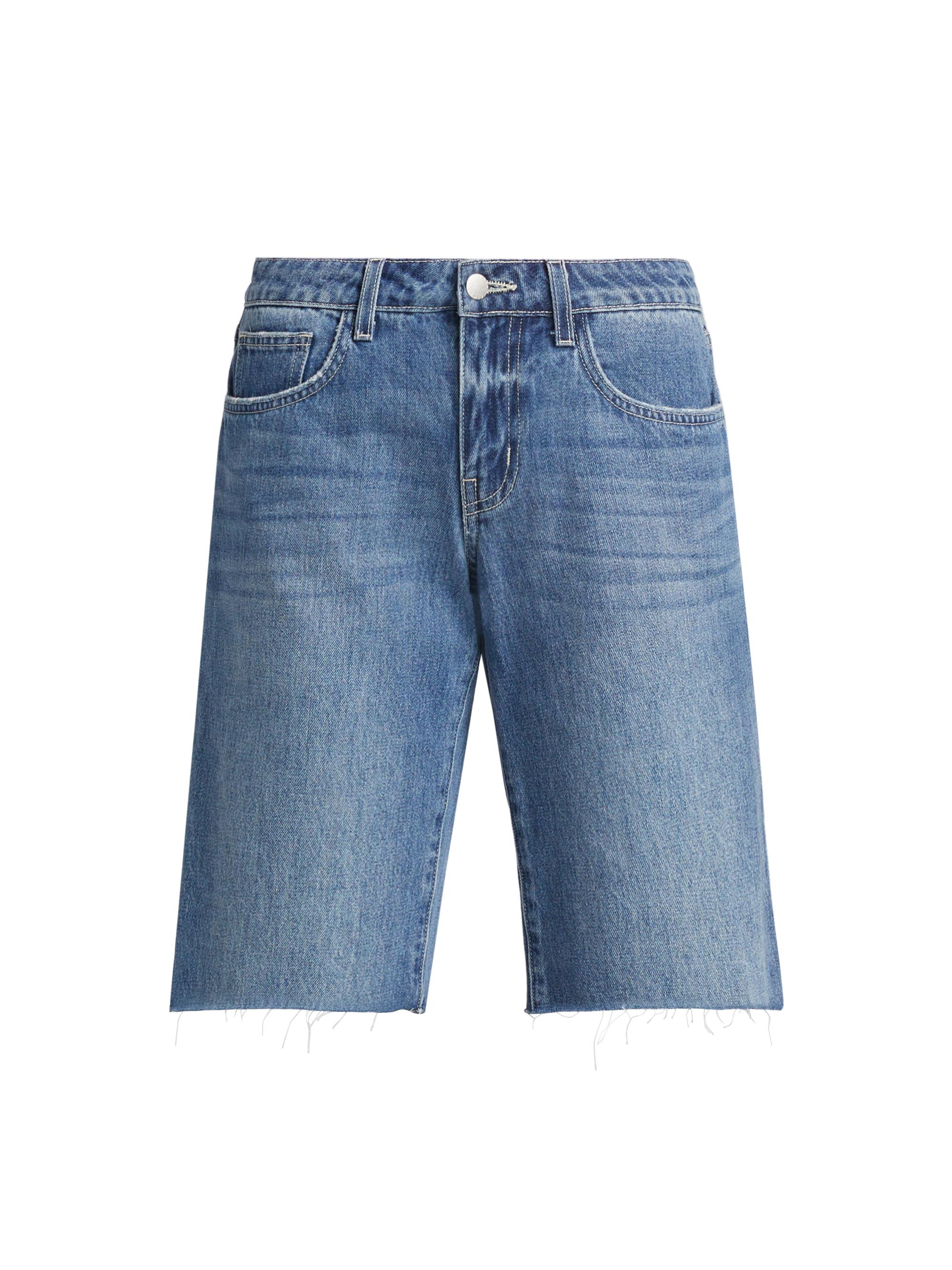 L'AGENCE Women's Elise Denim Bermuda Shorts - Woodrow