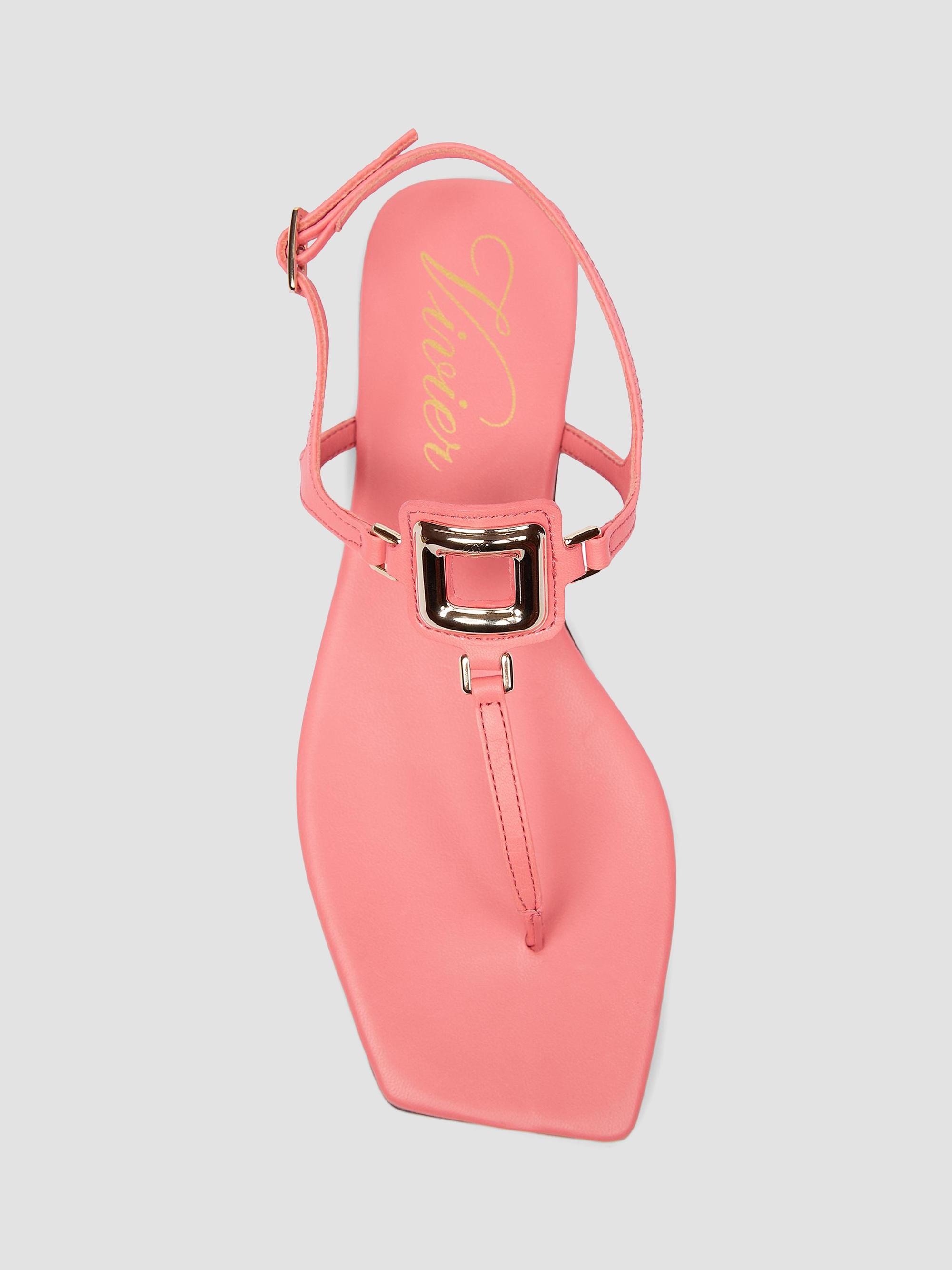 Roger Vivier Viv By The Sea Embellished Leather T-Strap Sandals