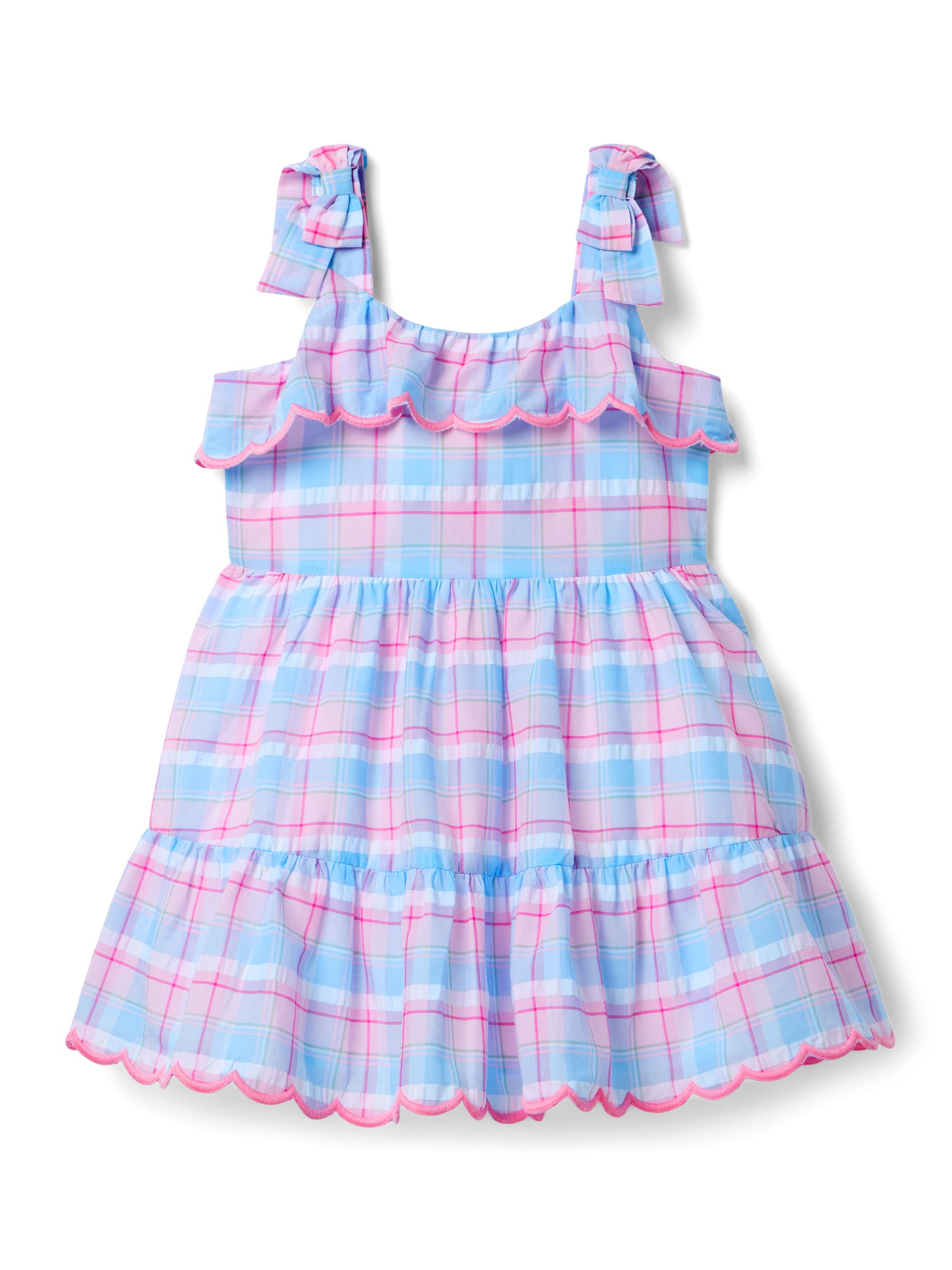 Janie and Jack Baby Girl's, Little Girl's & Girl's Plaid Ruffle Dress - Multi Color