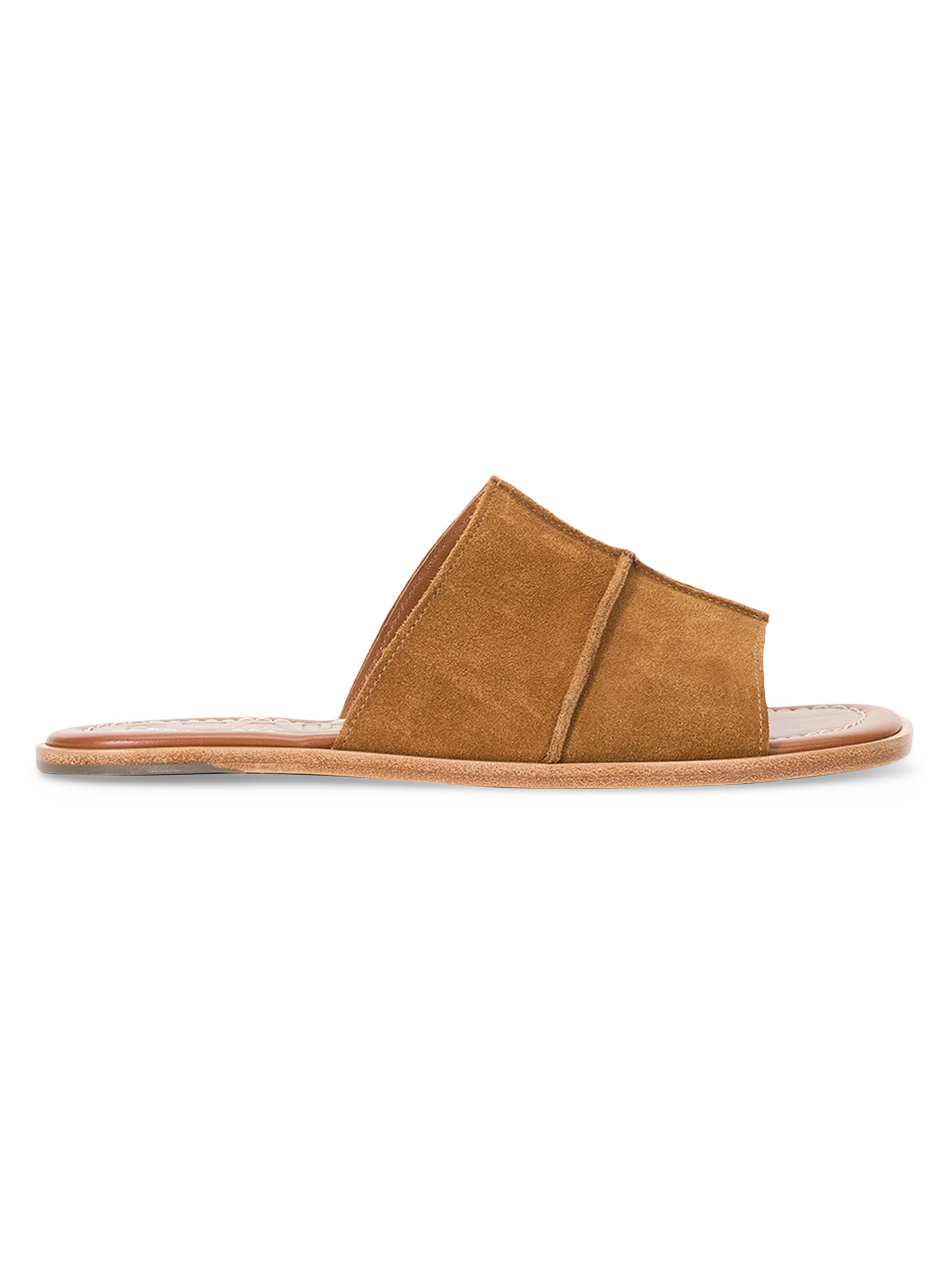 Staud Women's Daniella Suede Sandals - Tan