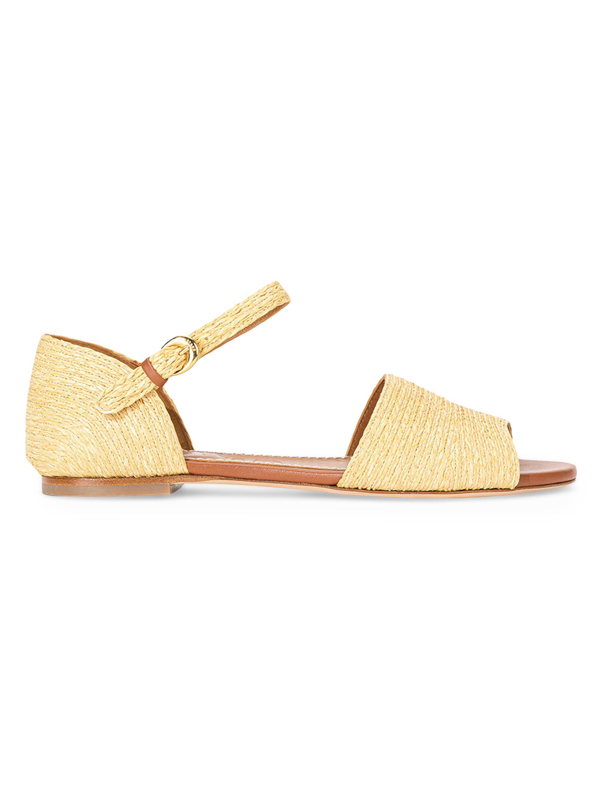 Staud Women's Catherine Raffia Sandals - Natural
