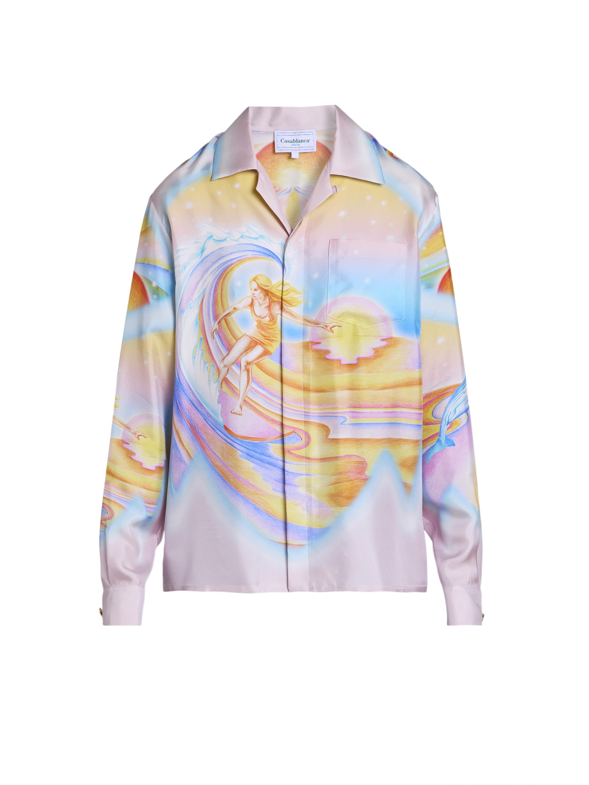 Casablanca Women's Physcodelic Nirvana Silk Shirt - Psychedelic Nirvana