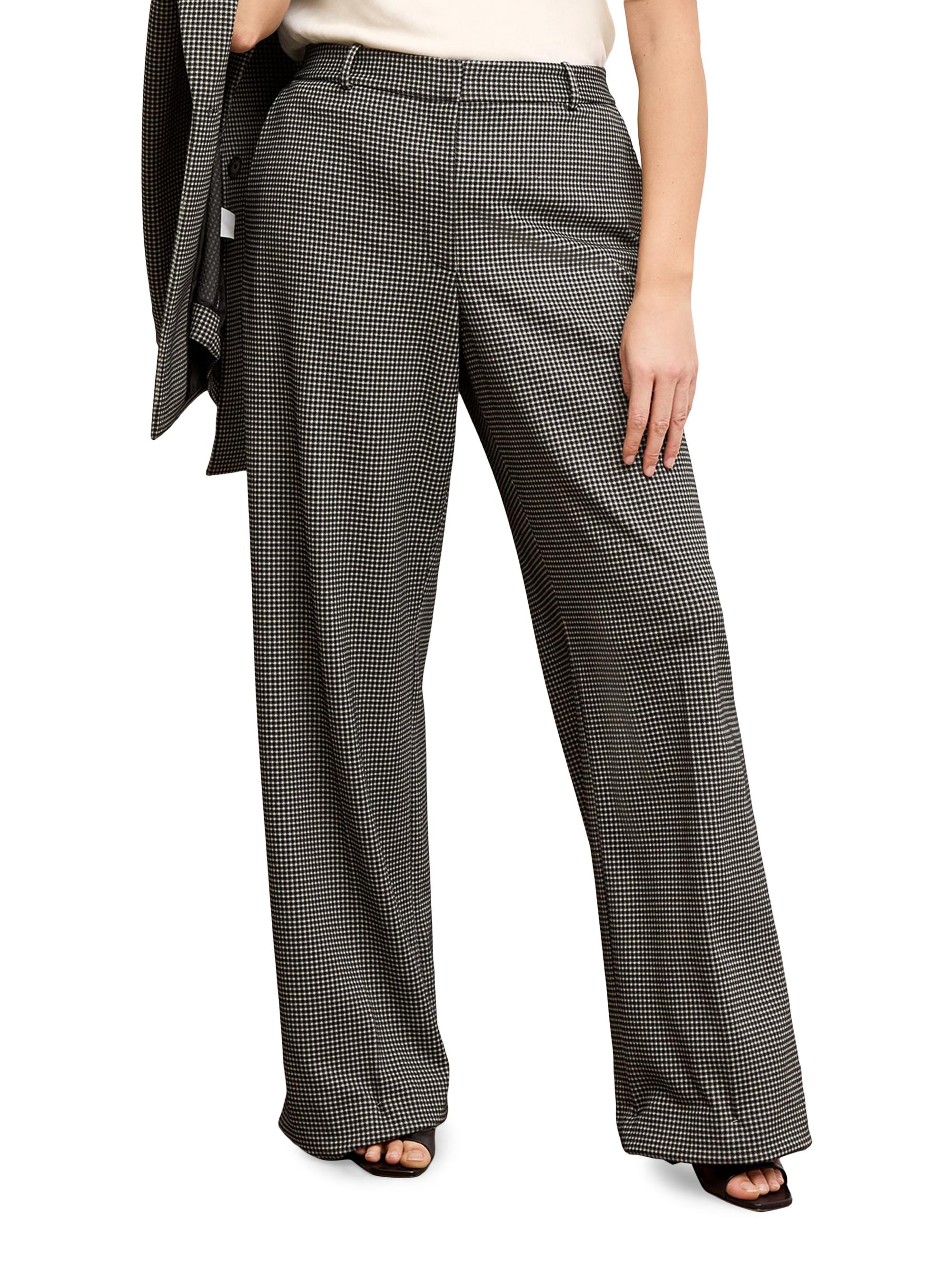 M.M.LaFleur Women's Tinsley Wide-Leg Trousers in Classic Check - Classic Check
