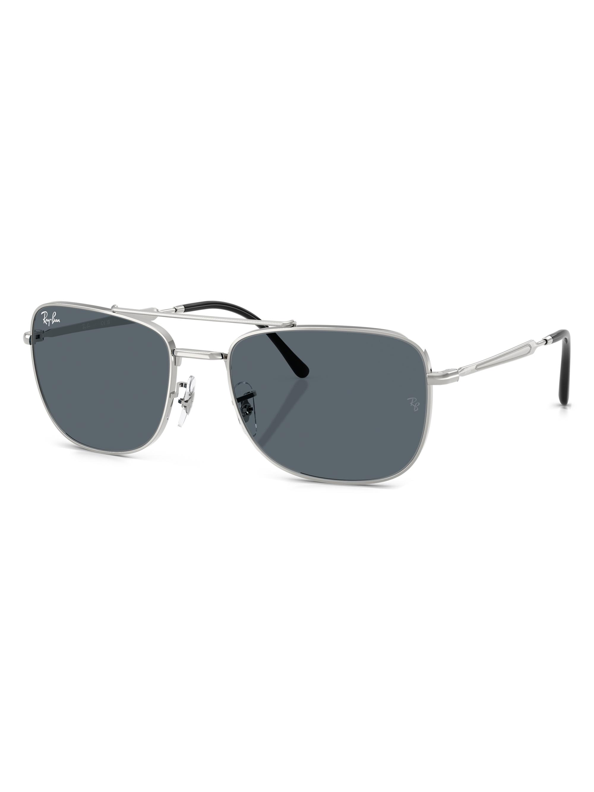 Ray-Ban RB3717 Metal Rectangular Sunglasses | Saks Fifth Avenue