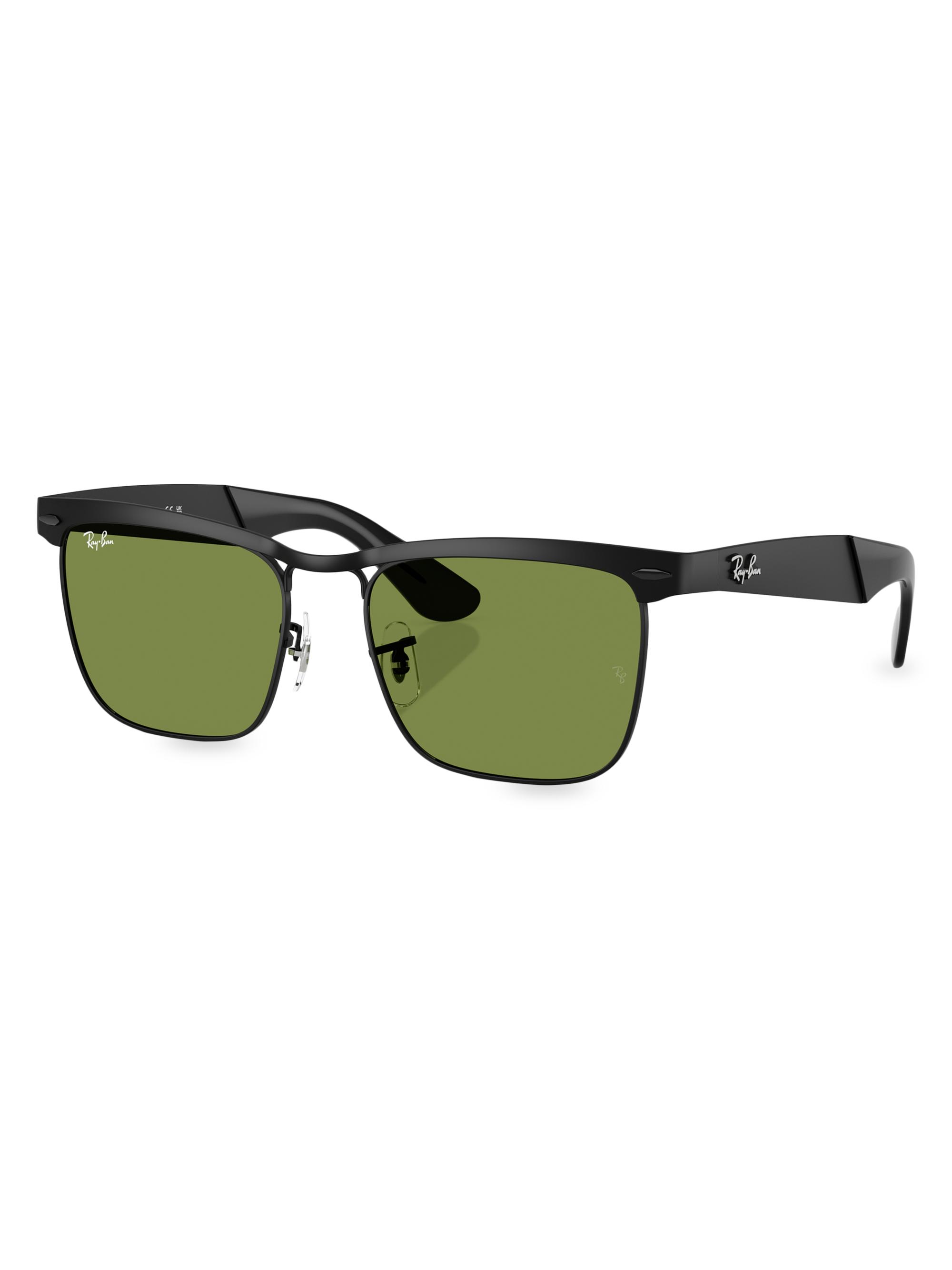 Ray-Ban Men's RB3875 Wayfarer Deluxe 56MM Square Sunglasses - Matte Black