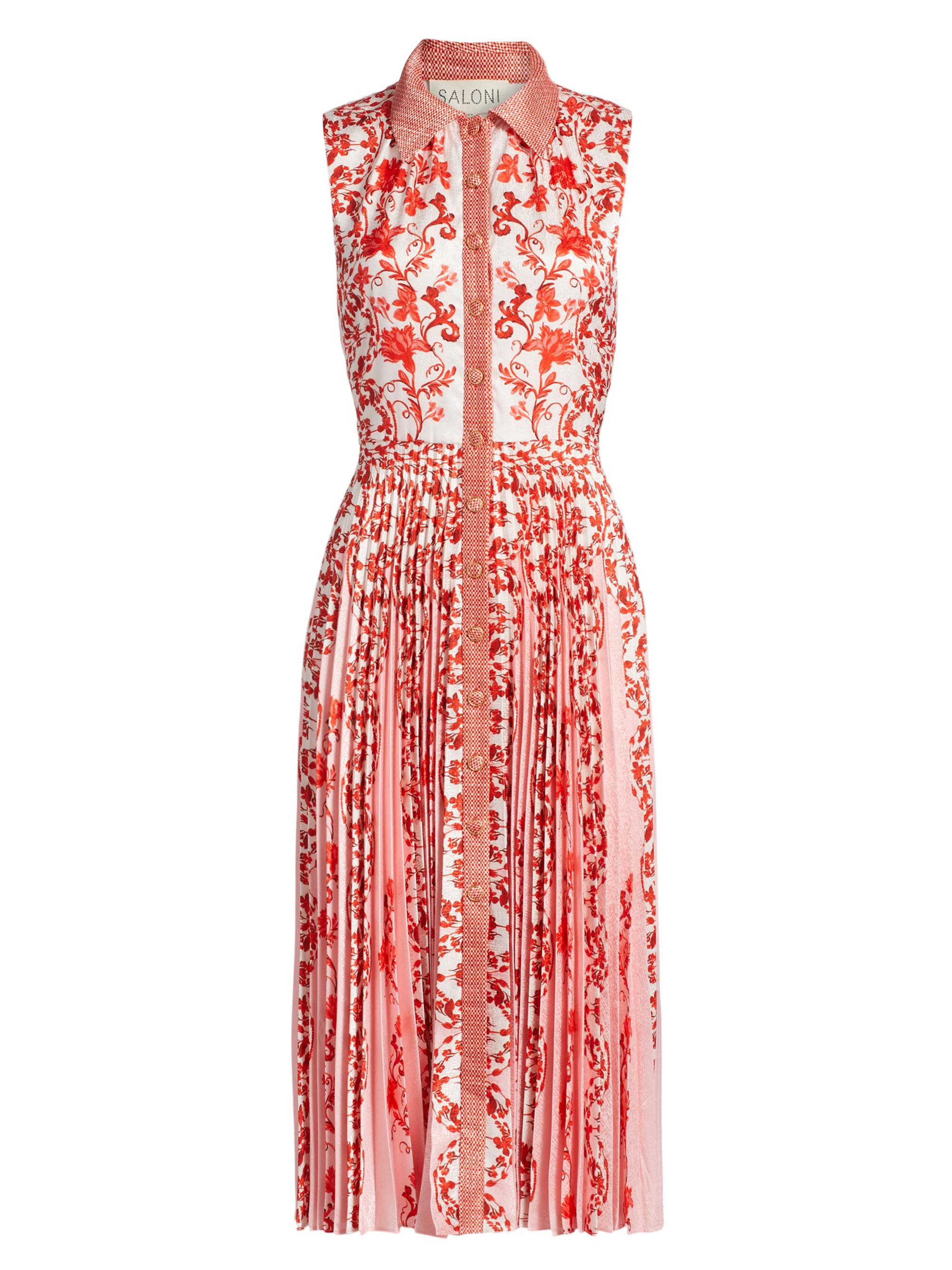 Saloni Darby Printed Midi-Shirtdress | Saks Fifth Avenue