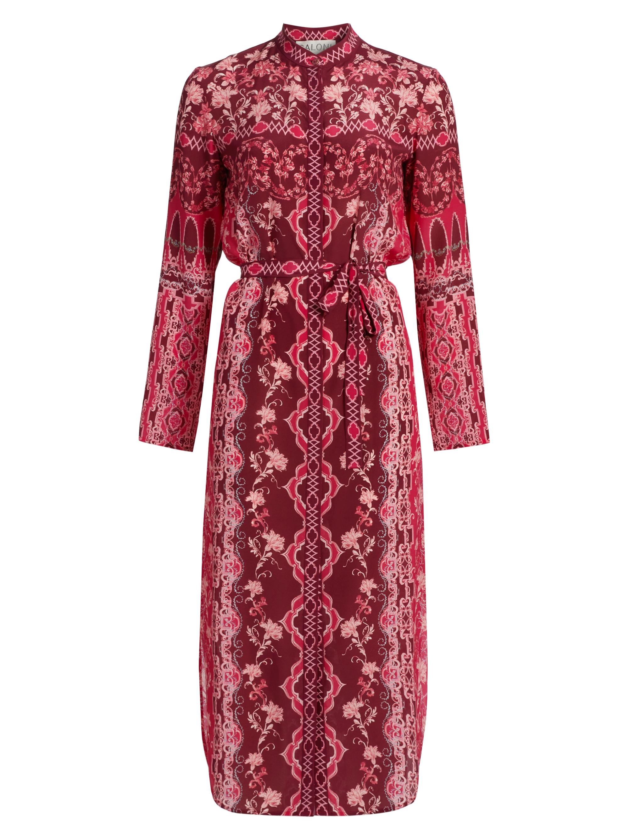 Saloni Women's Molly D Floral Silk A-Line Midi-Shirtdress - Cornice Floral