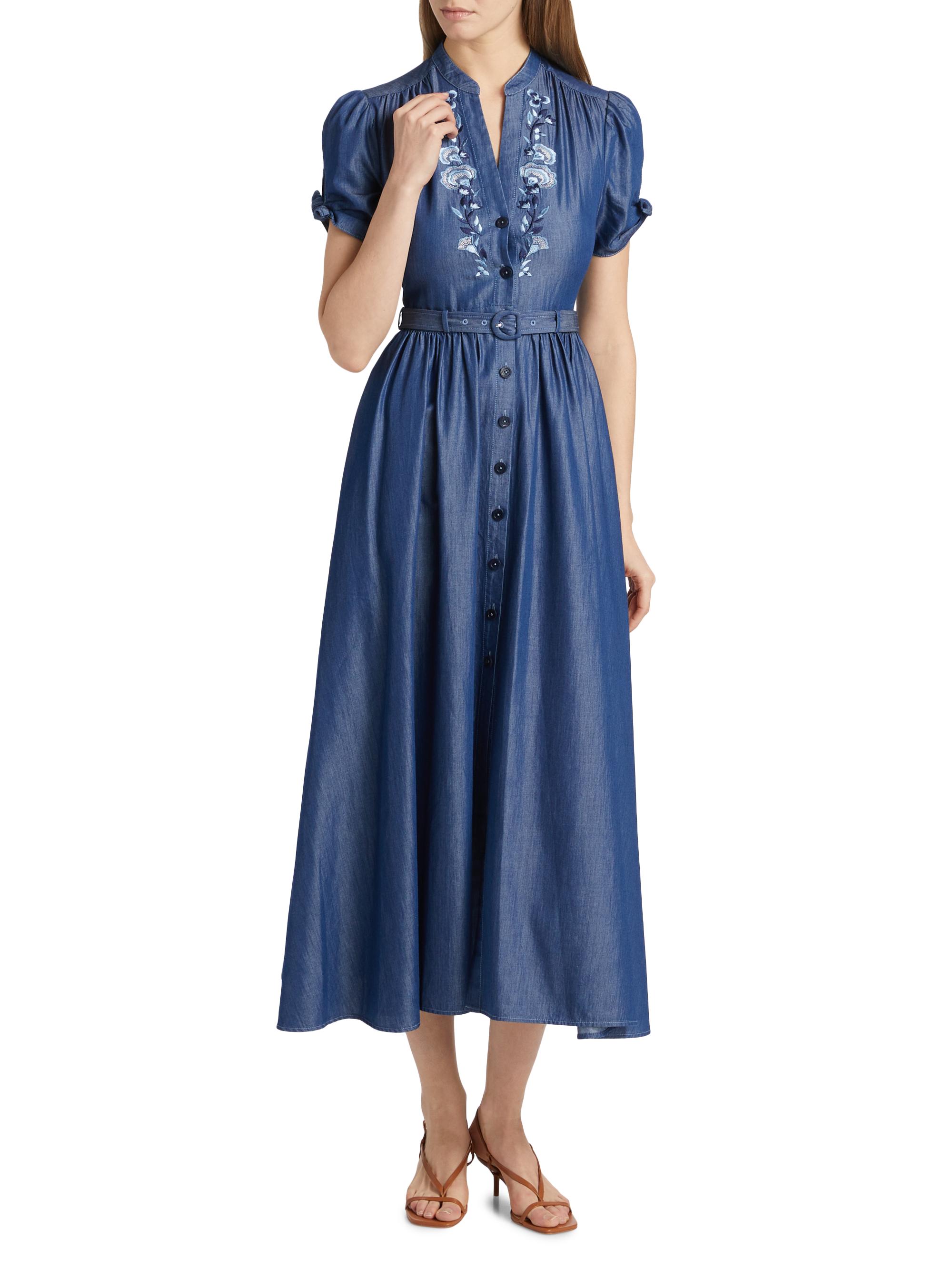 green emerald velvet dress Maeve Lyocell Blend Floral Embroidered Cami Maxi Dress | Disturbia