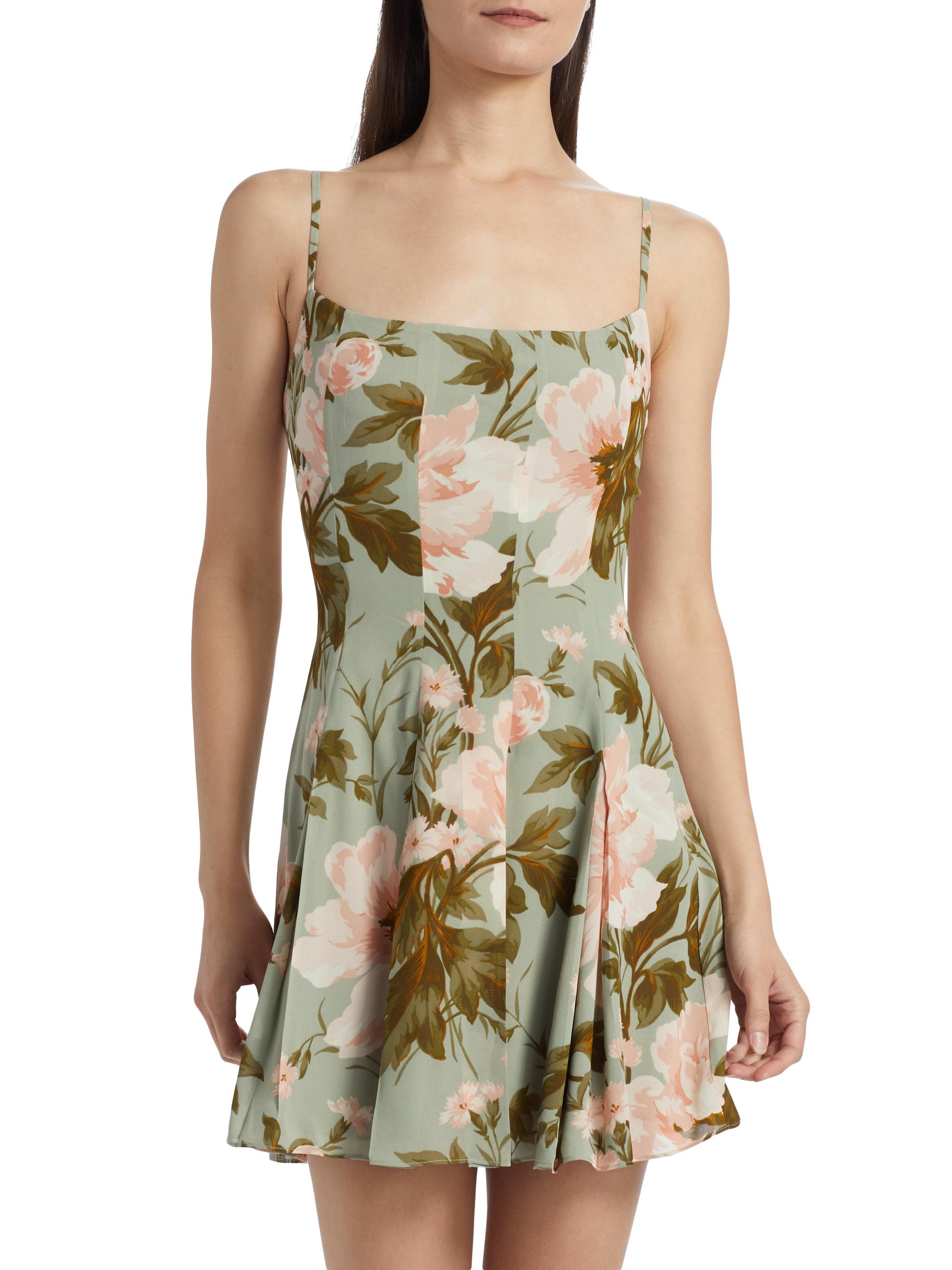 Reformation Annelise Floral Minidress | Saks Fifth Avenue