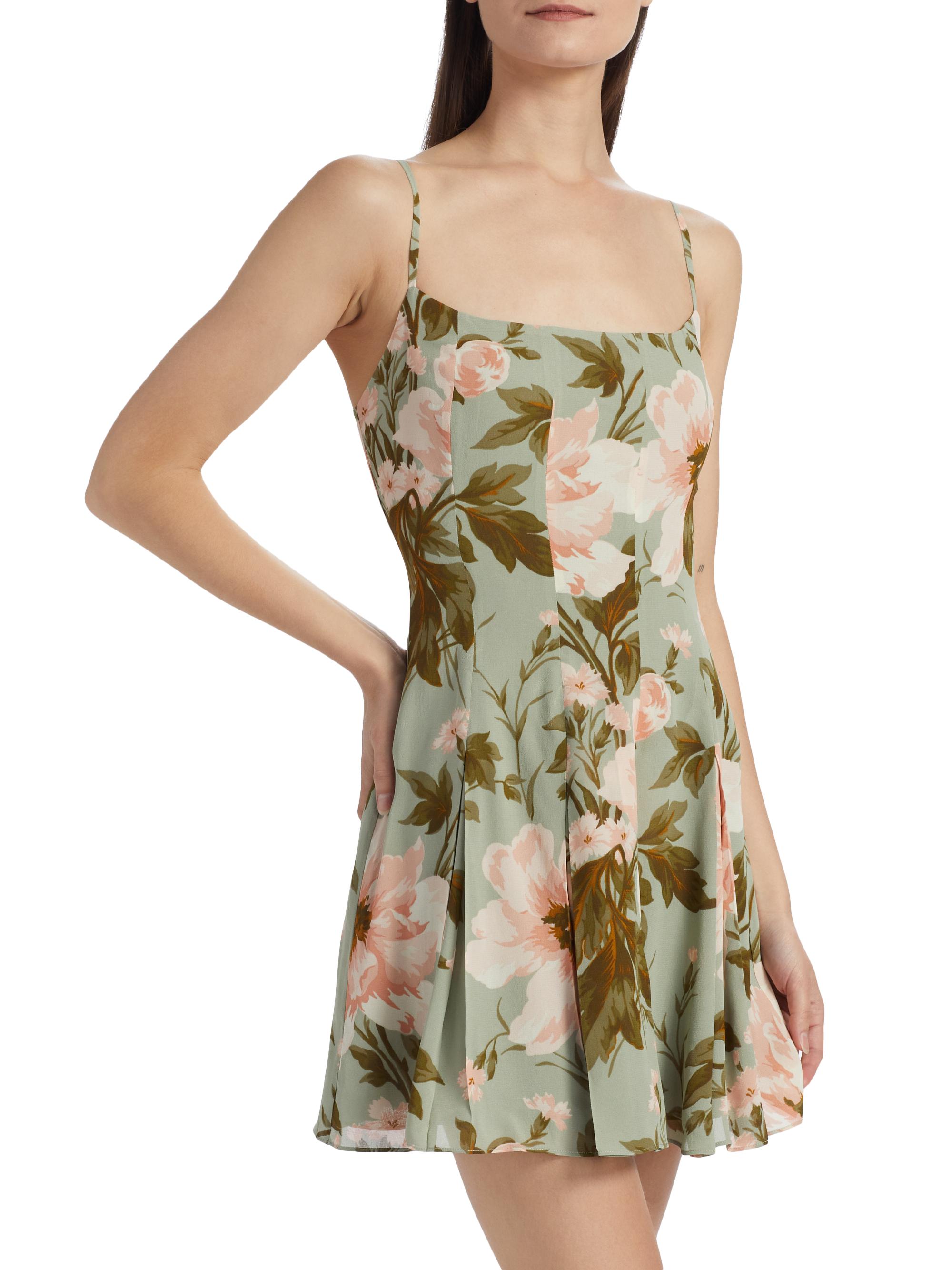 Reformation Annelise Floral Minidress | Saks Fifth Avenue