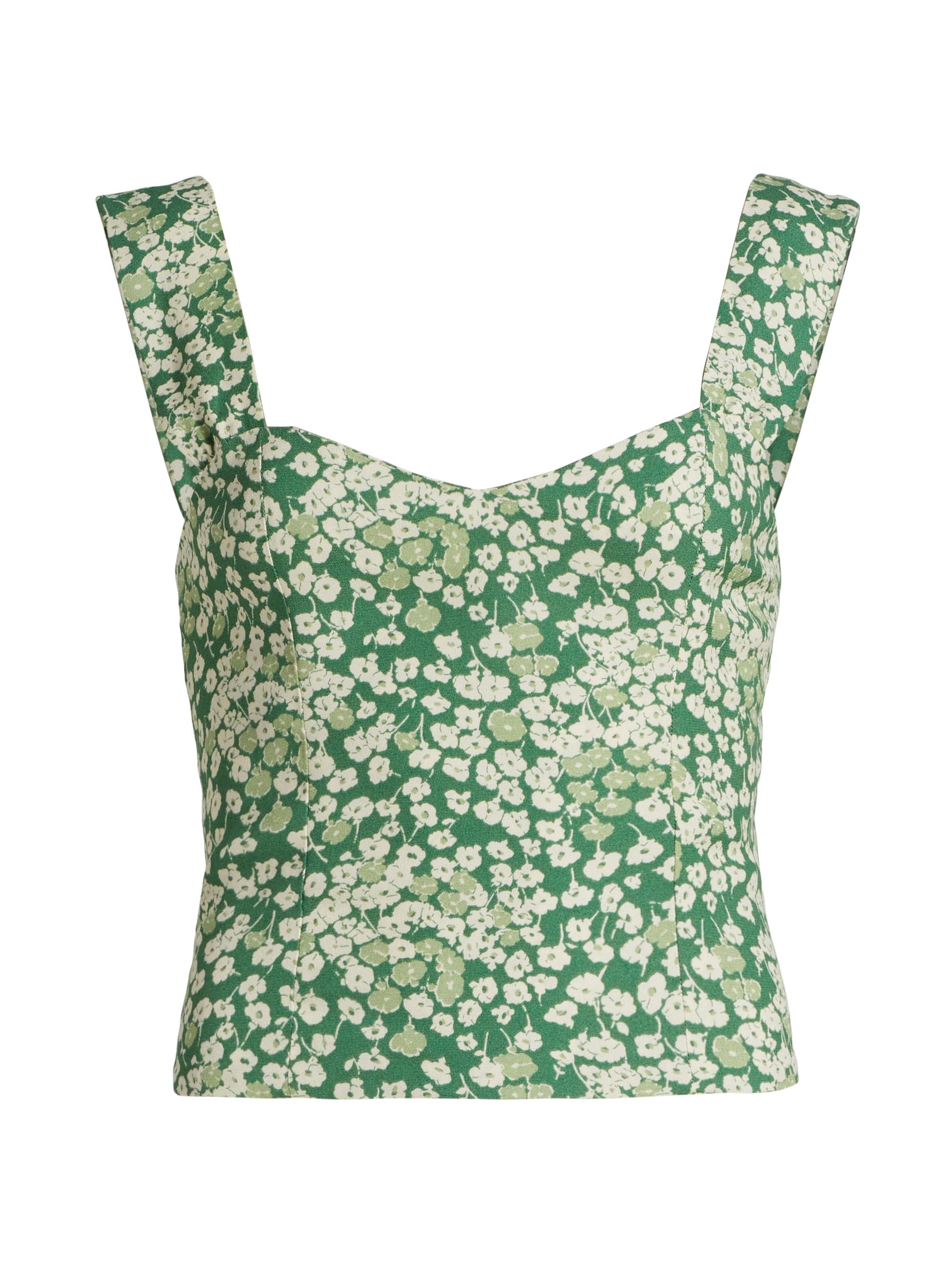 Reformation Women's Hester Floral Top - Mento