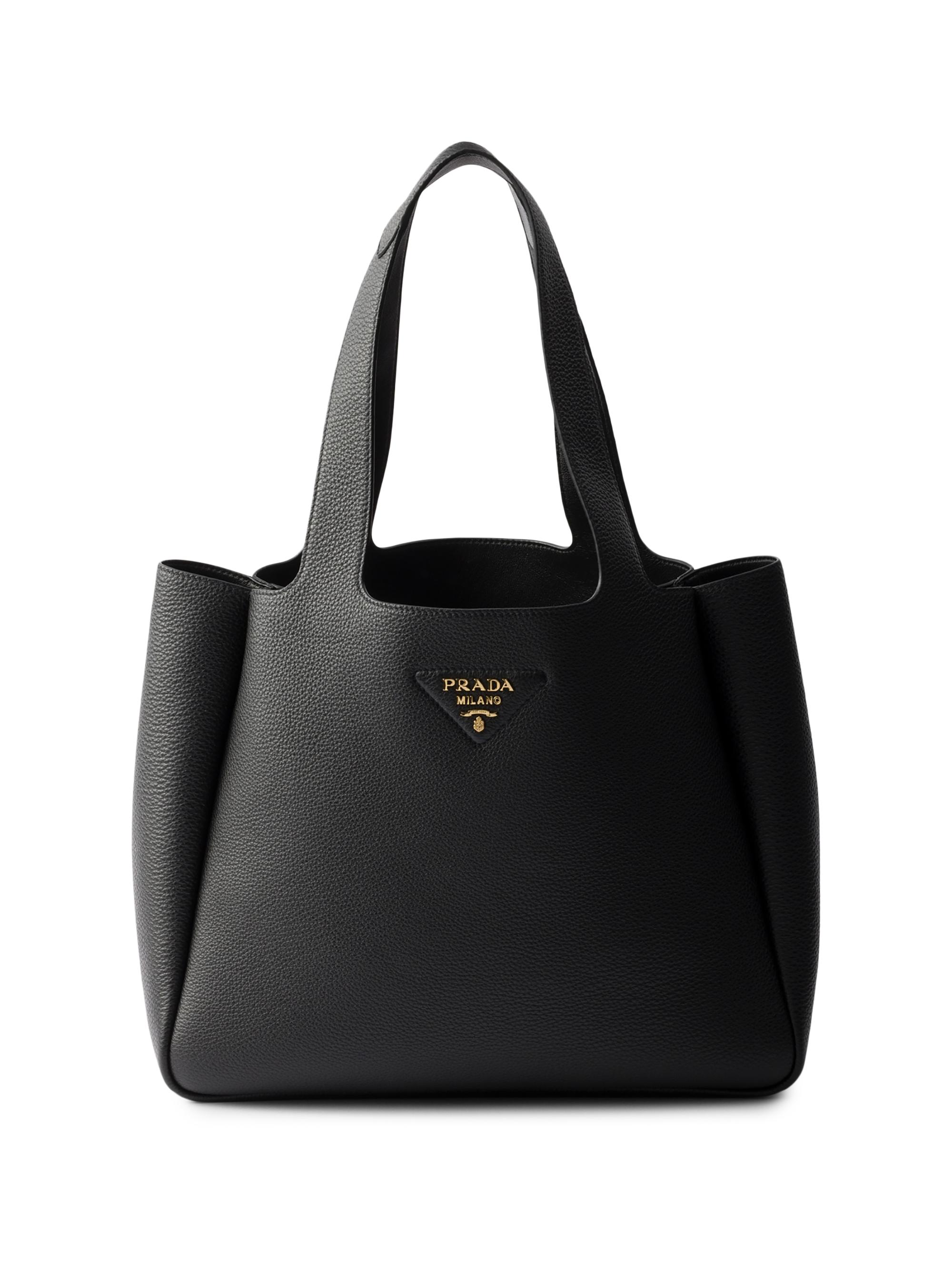 Prada Small Brushed Leather Tote Bag | Saks Fifth Avenue