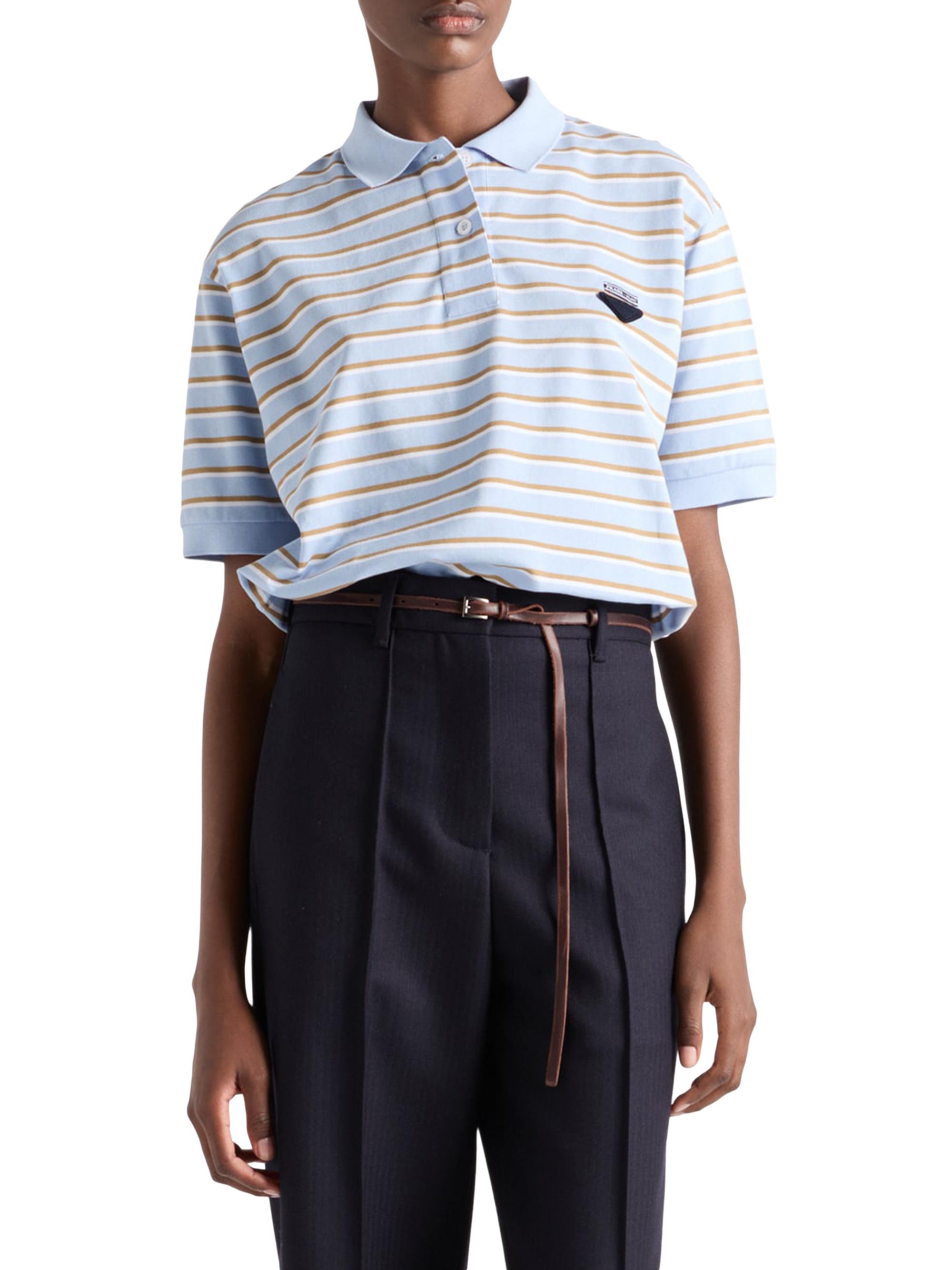 『Sato』PRADA ストライプ ポロシャツ 46 Sato』PRADA ストライプ ポロシャツ 46 Sato』PRADA ストライプ