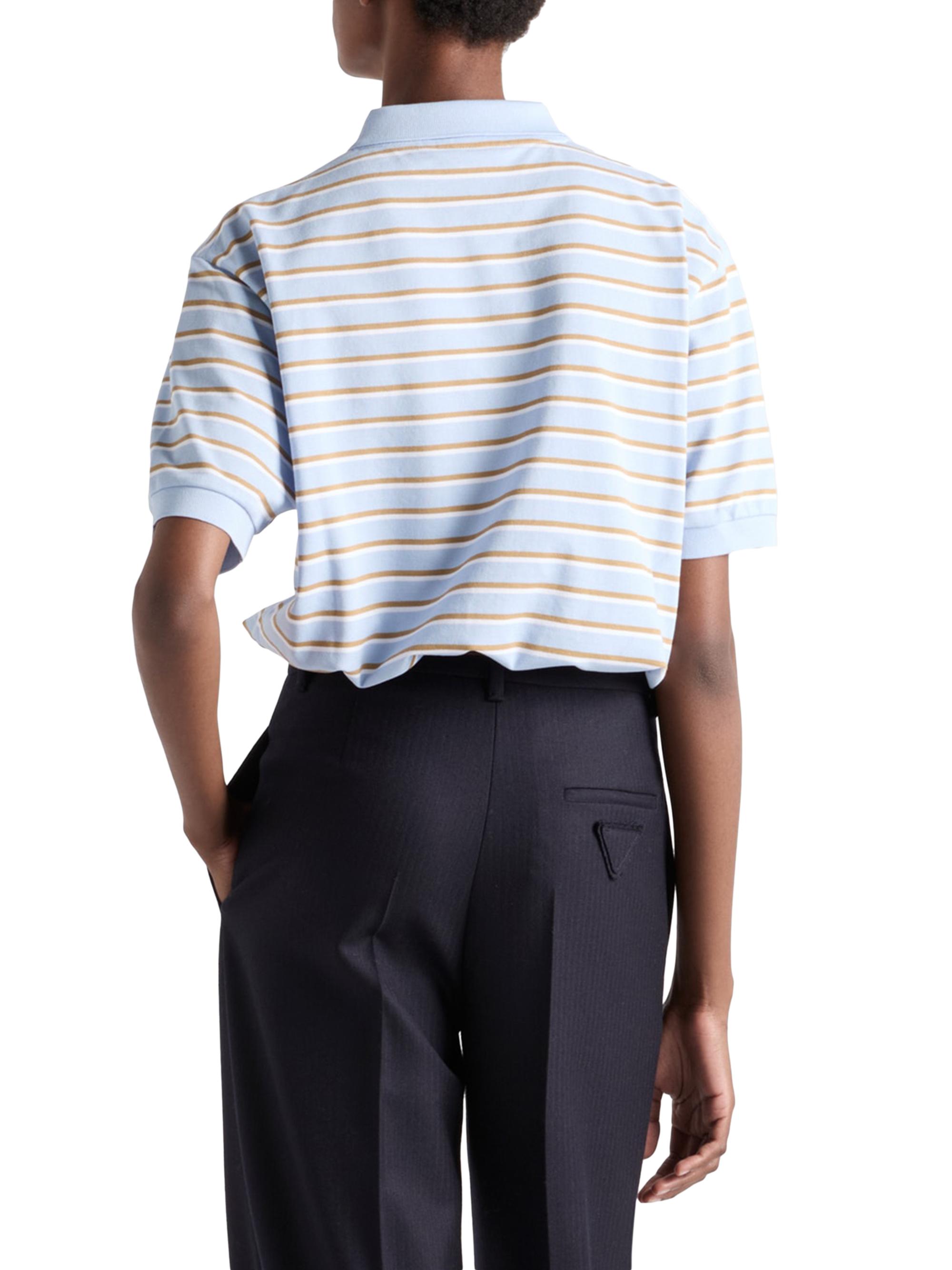 『Sato』PRADA ストライプ ポロシャツ 46 Sato』PRADA ストライプ ポロシャツ 46 Sato』PRADA ストライプ