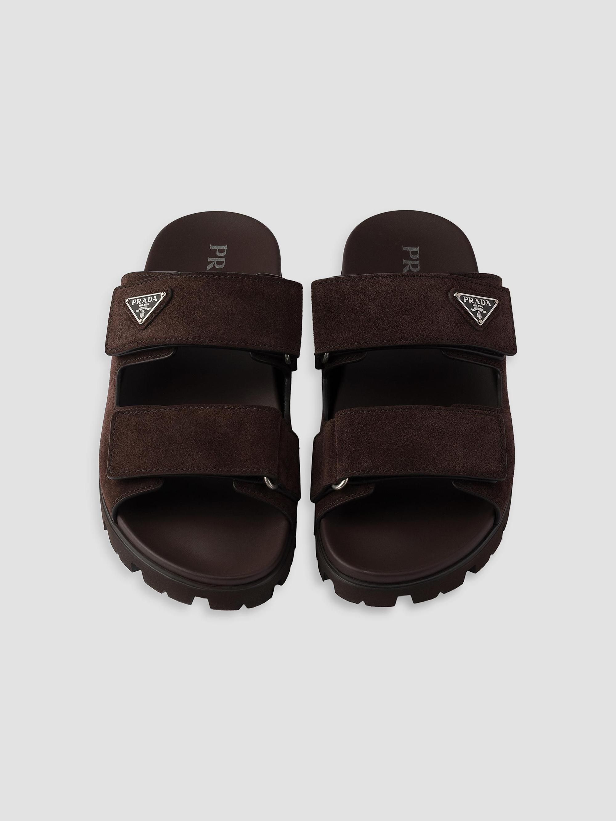 Prada Suede Band Sandals | Saks Fifth Avenue display picture 3