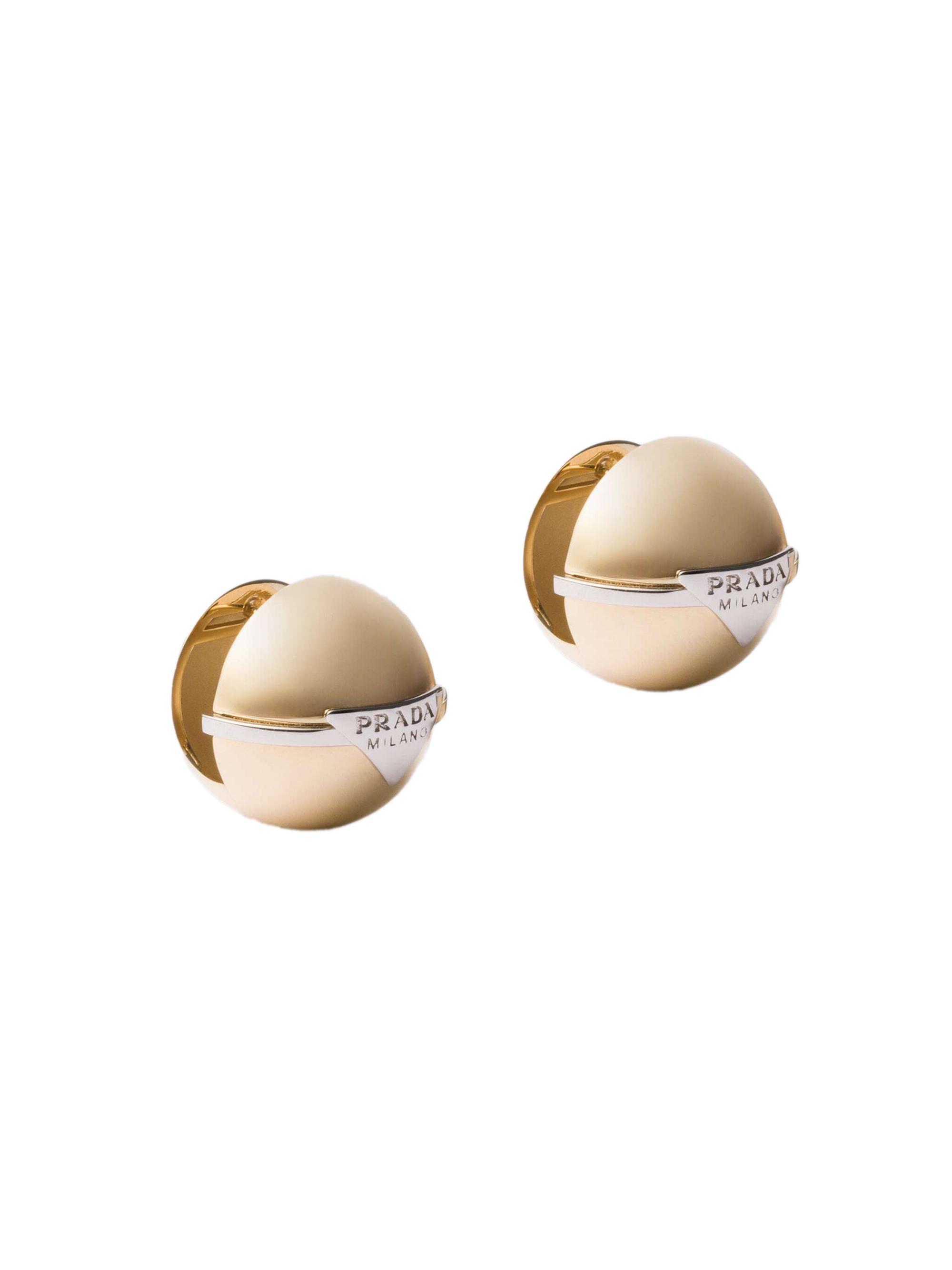 Prada Women's Metal Earrings - Gold