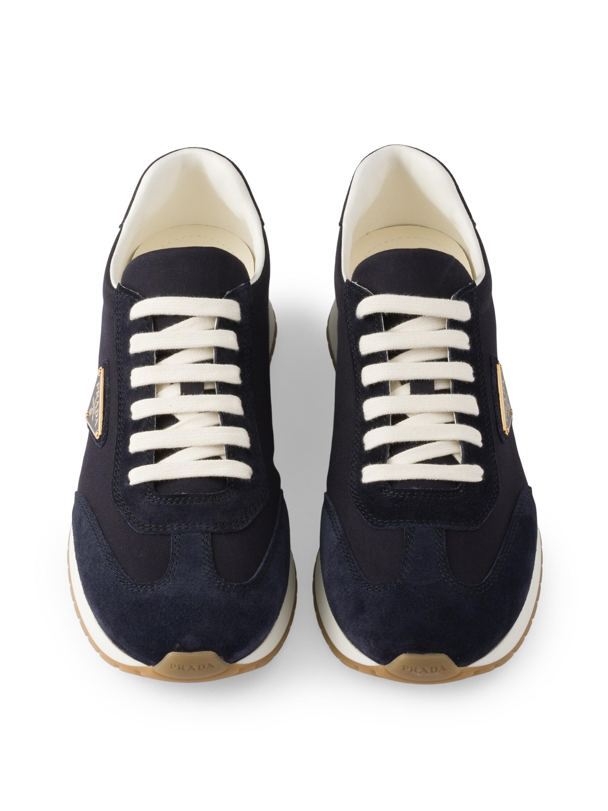 Prada Drill Fabric and Suede Sneakers | Saks Fifth Avenue