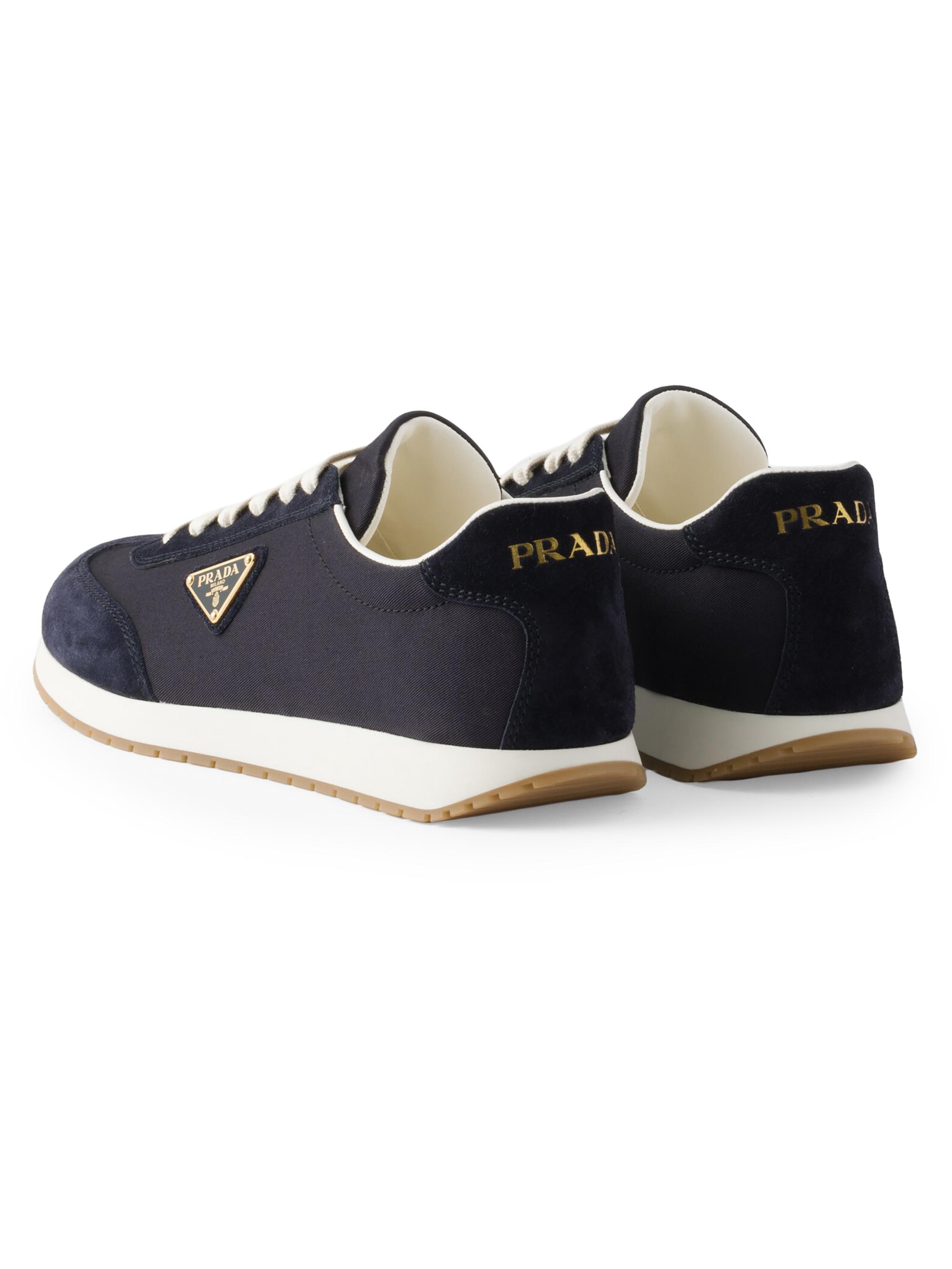 Prada Drill Fabric and Suede Sneakers | Saks Fifth Avenue