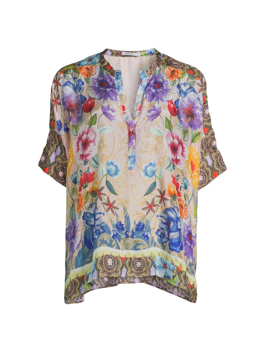 (取寄) ジョニー ワズ レディース ルーエラ ブラウザ Johnny Was women Louella Blouse Deco Scarf Johnny Was Louella Deco Blouse | Saks Fifth Avenue