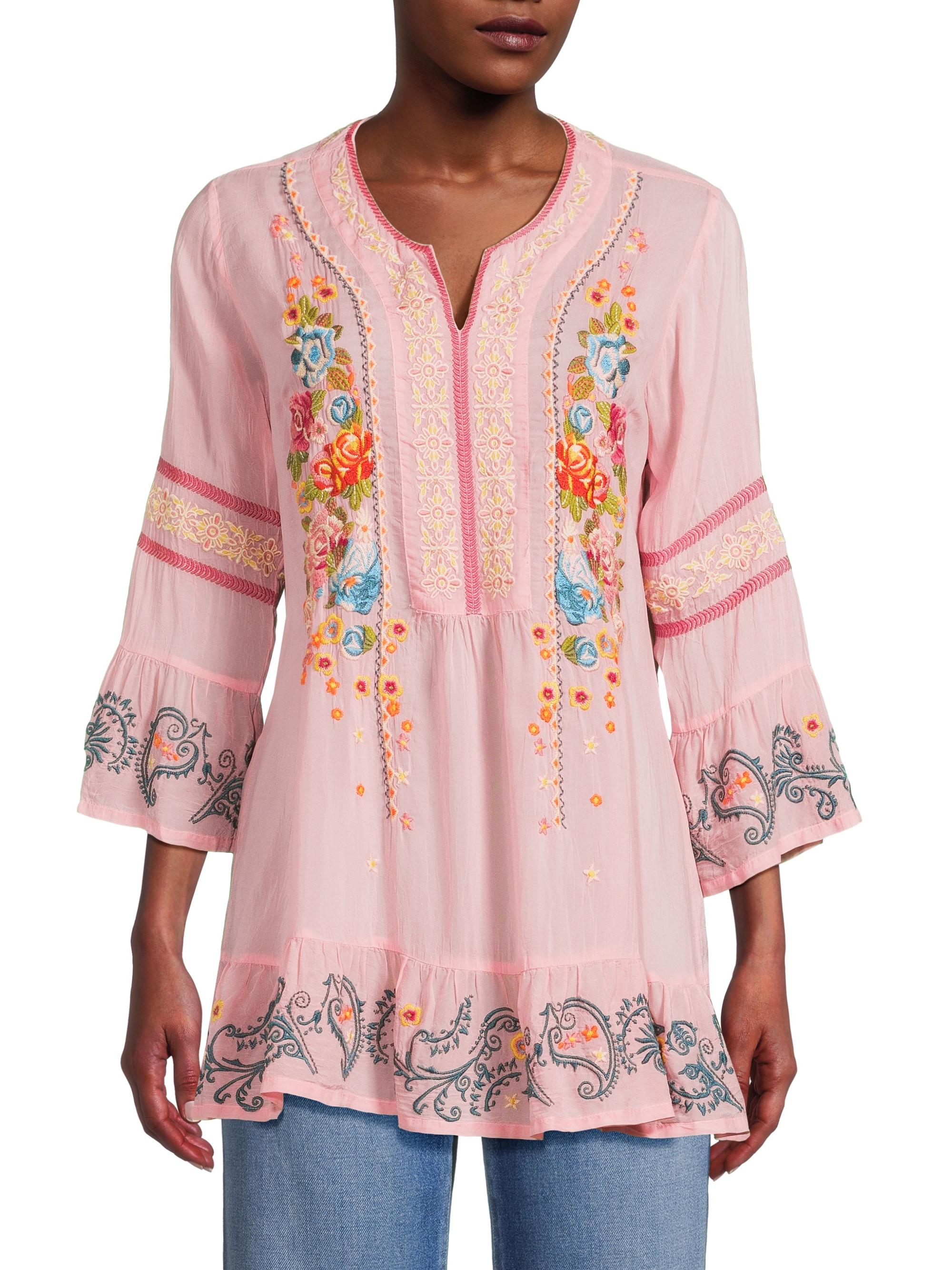 Johnny's - ｙｕｋａ Johnny Was Jojo Embroidered Tunic | Saks Fifth Avenue