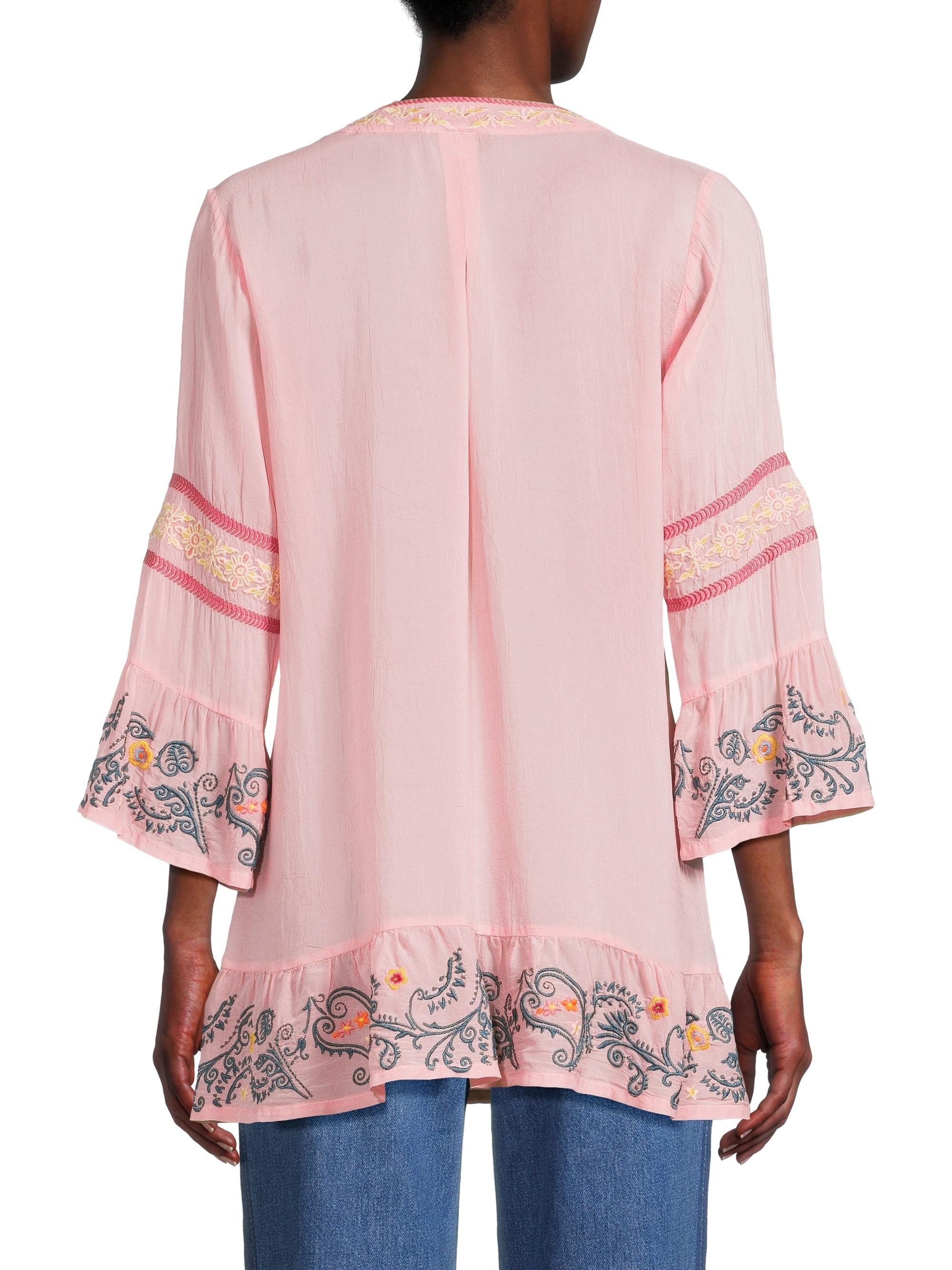 Johnny Was Jojo Embroidered Tunic | Saks Fifth Avenue