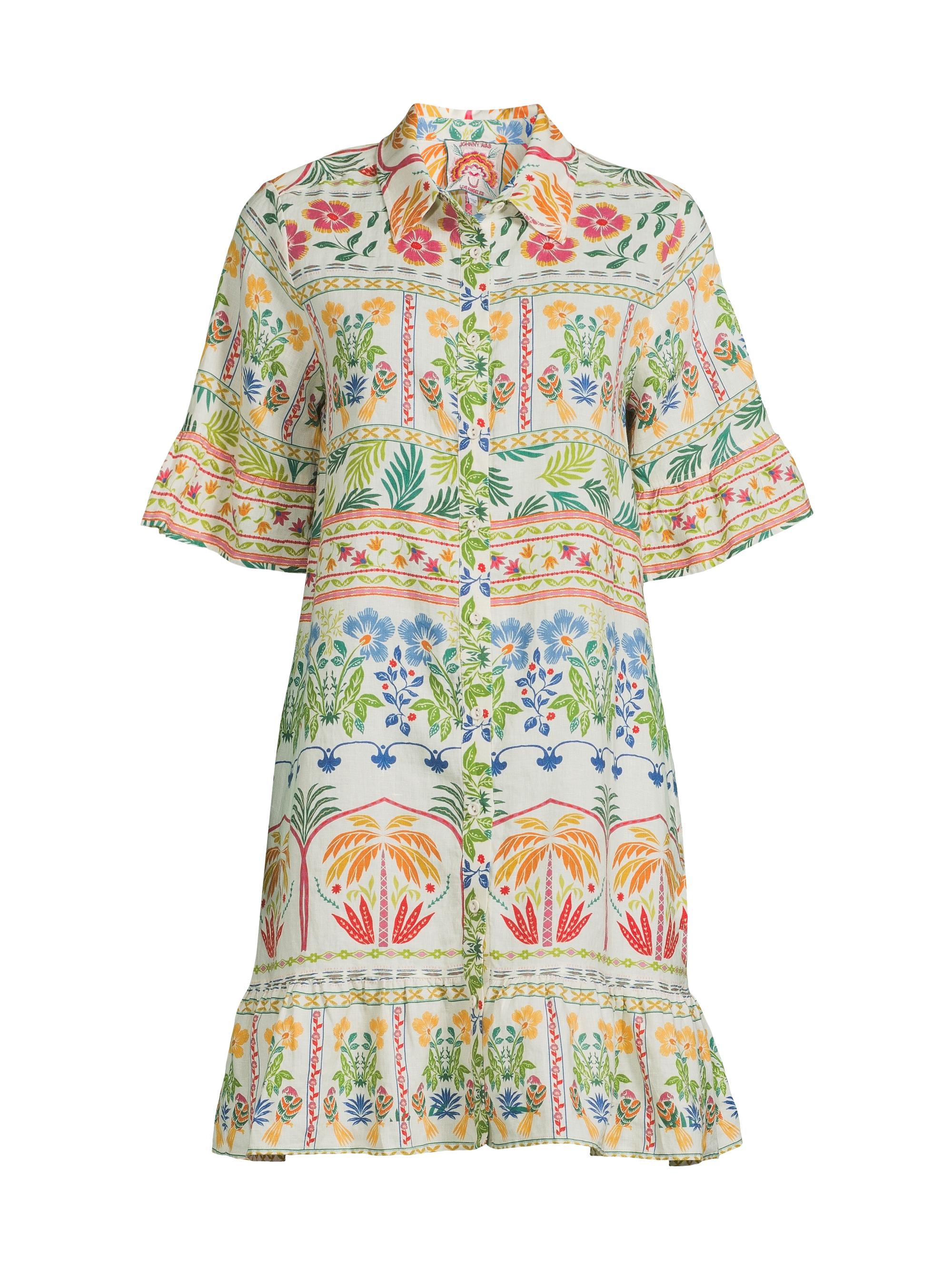 Johnny Was Women's Soller Linen Shirtdress - Soller