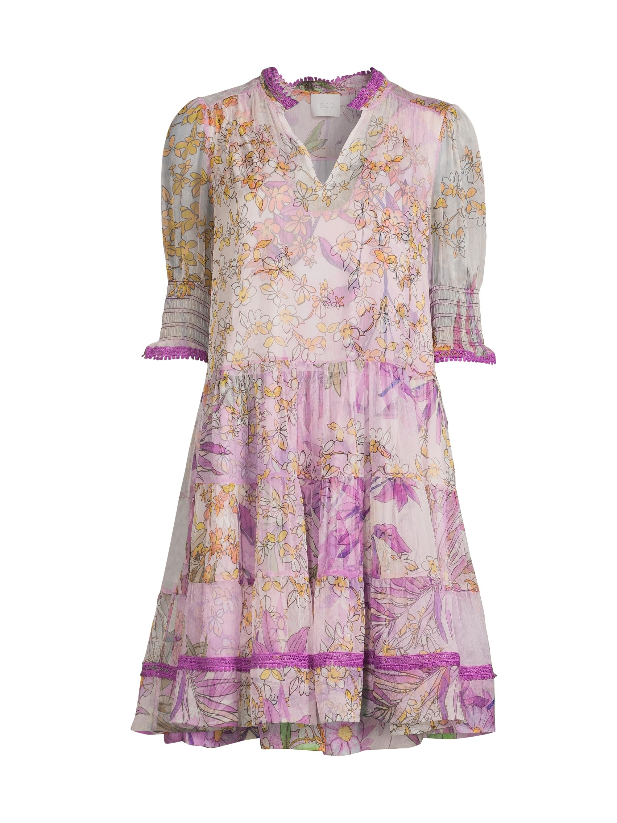 Johnny Was Abbey Tiered Minidress Saks Fifth Avenue