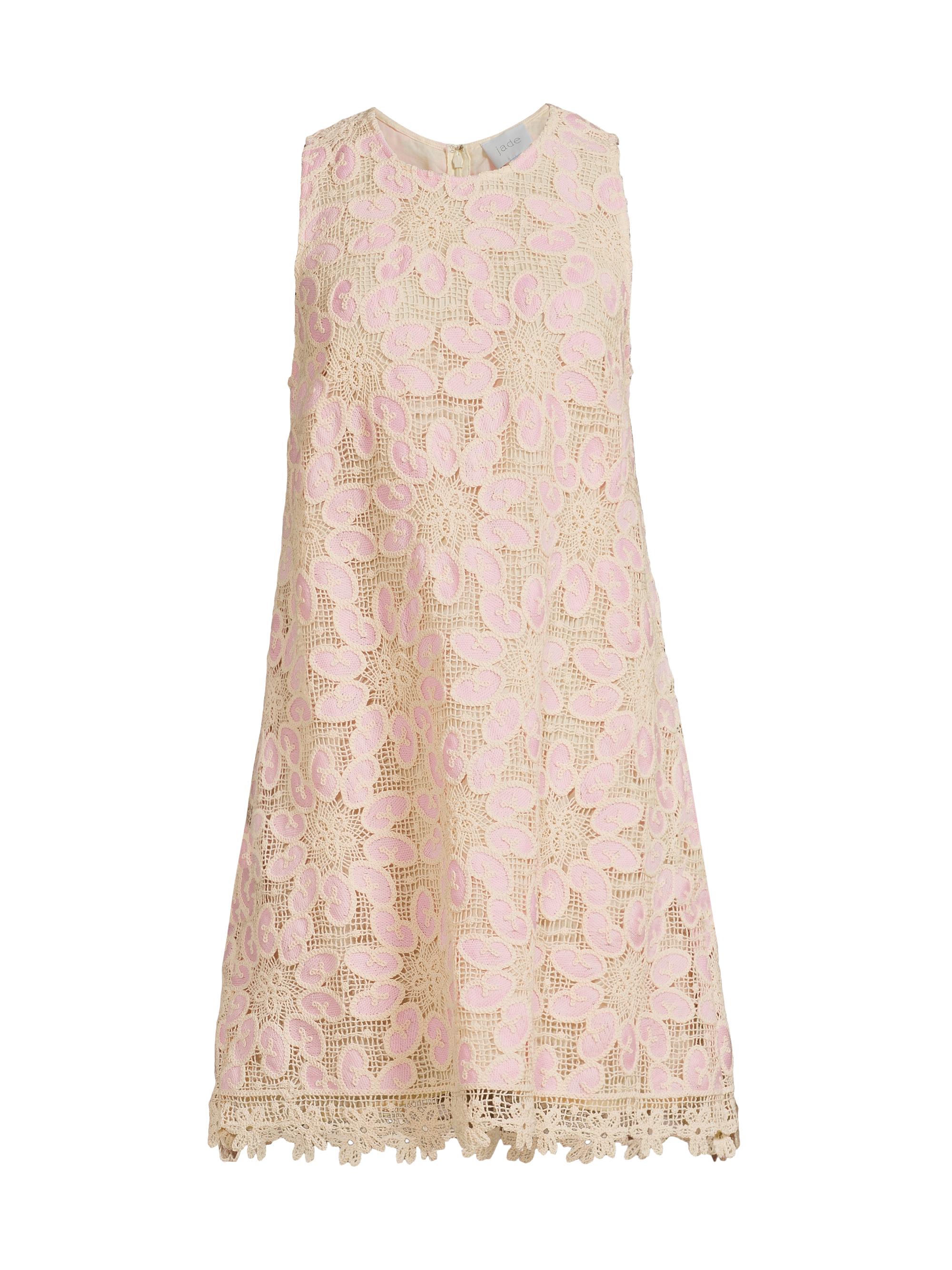 Johnny Was Women's Darcy Lace Shift Minidress - Pink