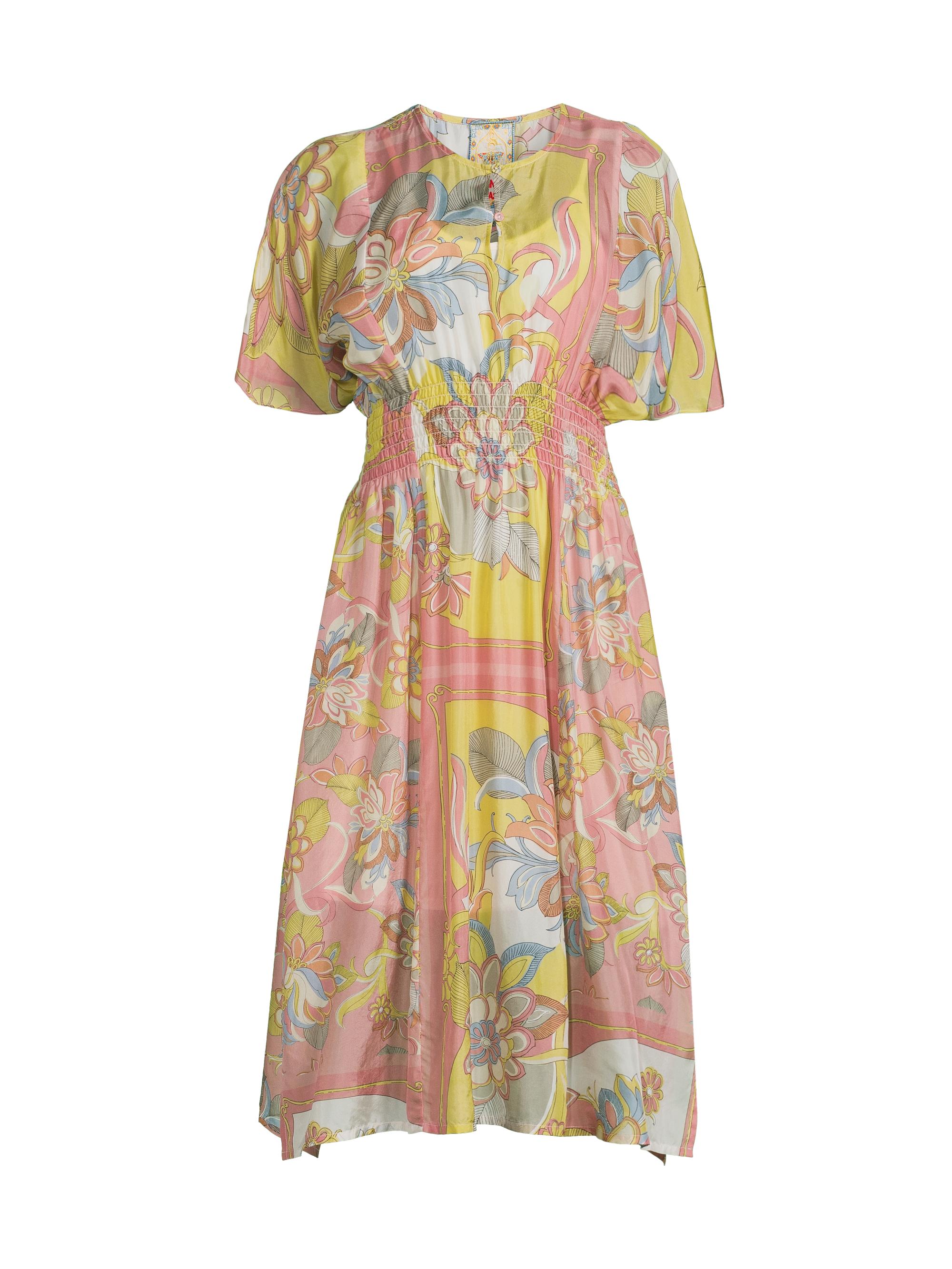 Johnny Was Women's Damaris Floral Silk Midi-Dress - Cortto Print