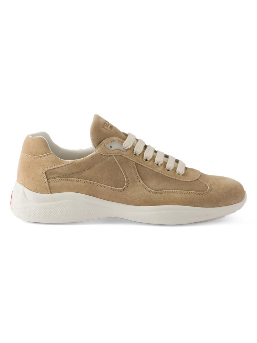 美品 イタリア製 Paul Smith 6 キャンバスシューズ ベージュ ドレス Prada America's Cup Suede Sneakers | Saks Fifth Avenue