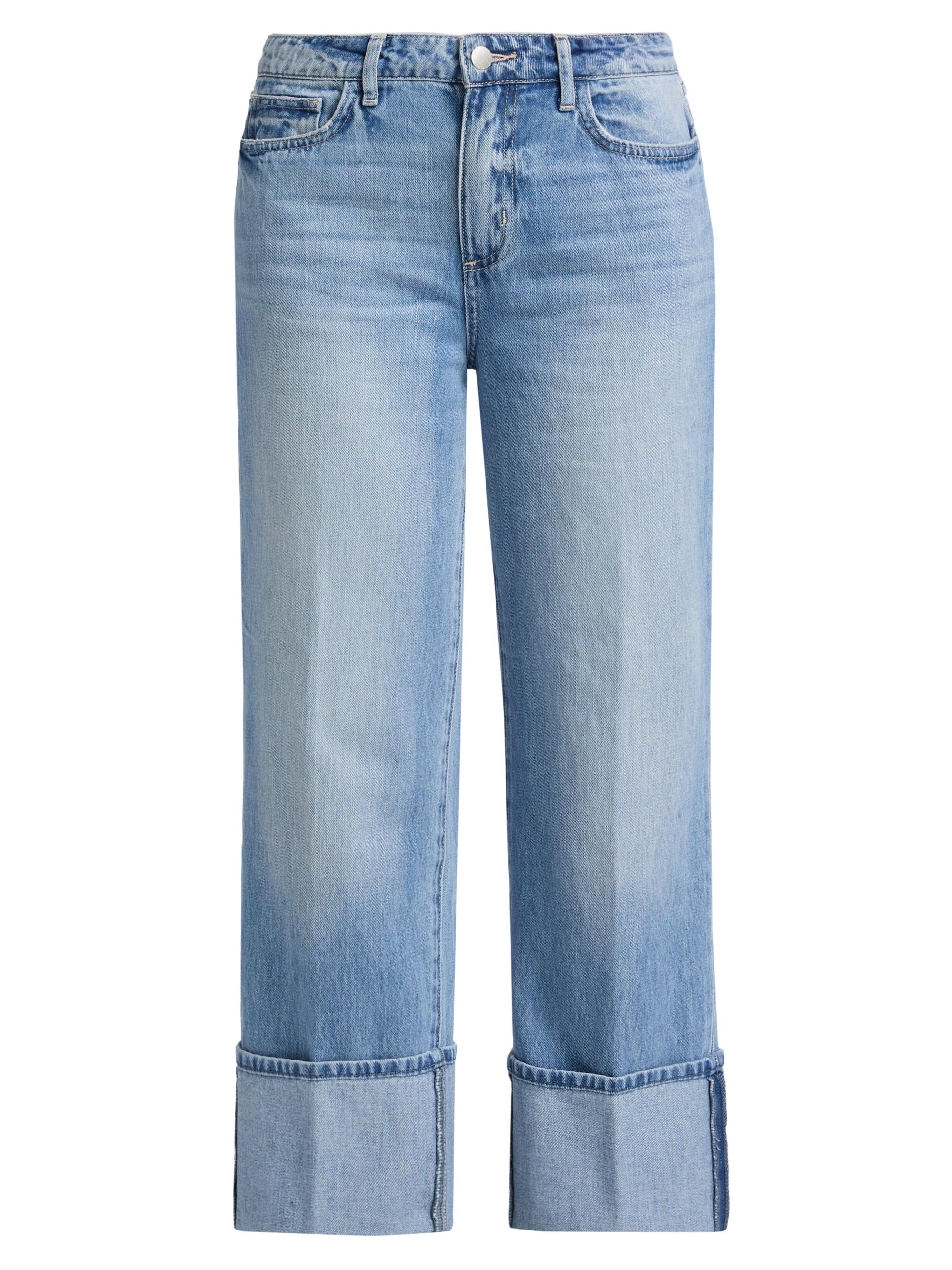 L'AGENCE Miley Ultra High-Rise Cuffed Jeans | Saks Fifth Avenue