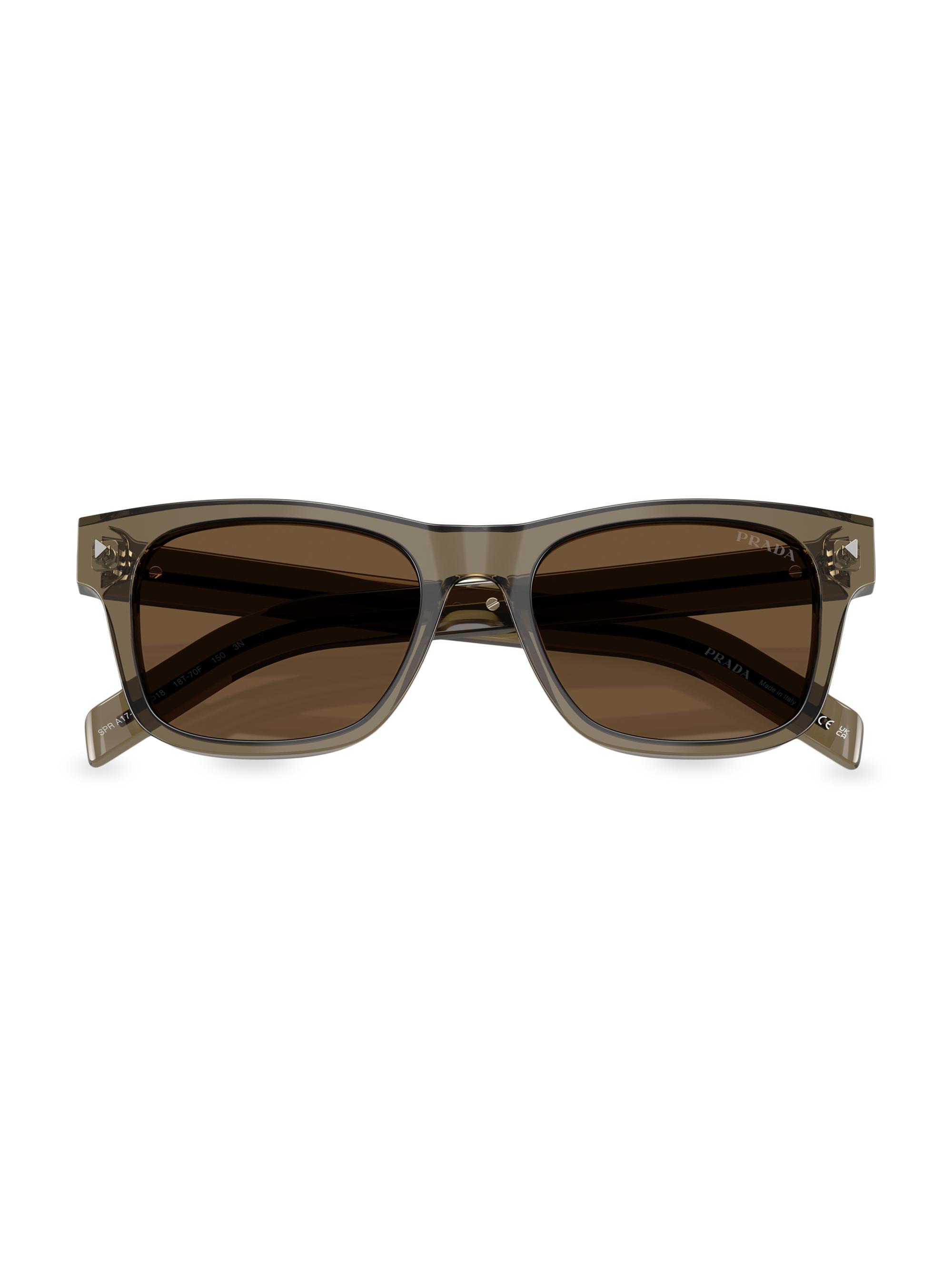 Prada 55MM Rectangular Sunglasses | Saks Fifth Avenue