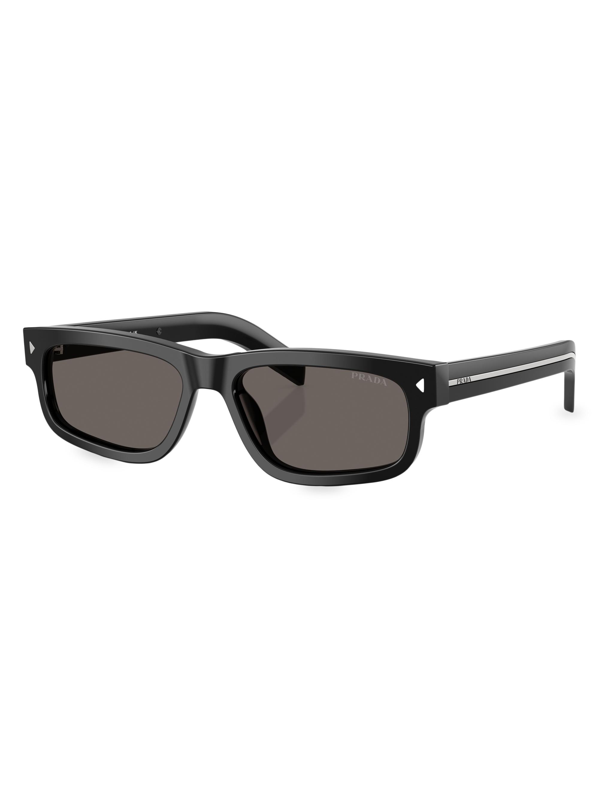 Saint Laurent Naked Wirecore 55MM Square Sunglasses | Saks Fifth