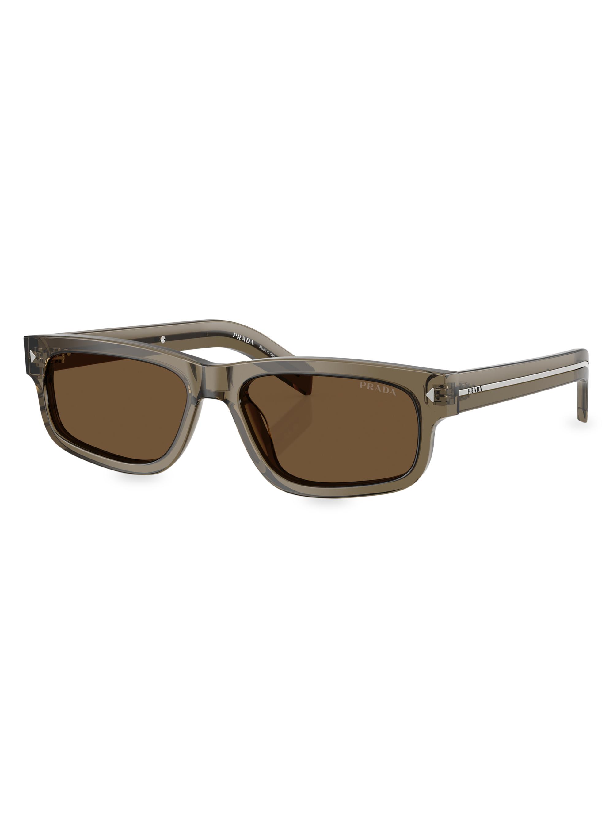 Prada 54MM Acetate Rectangular Sunglasses | Saks Fifth Avenue
