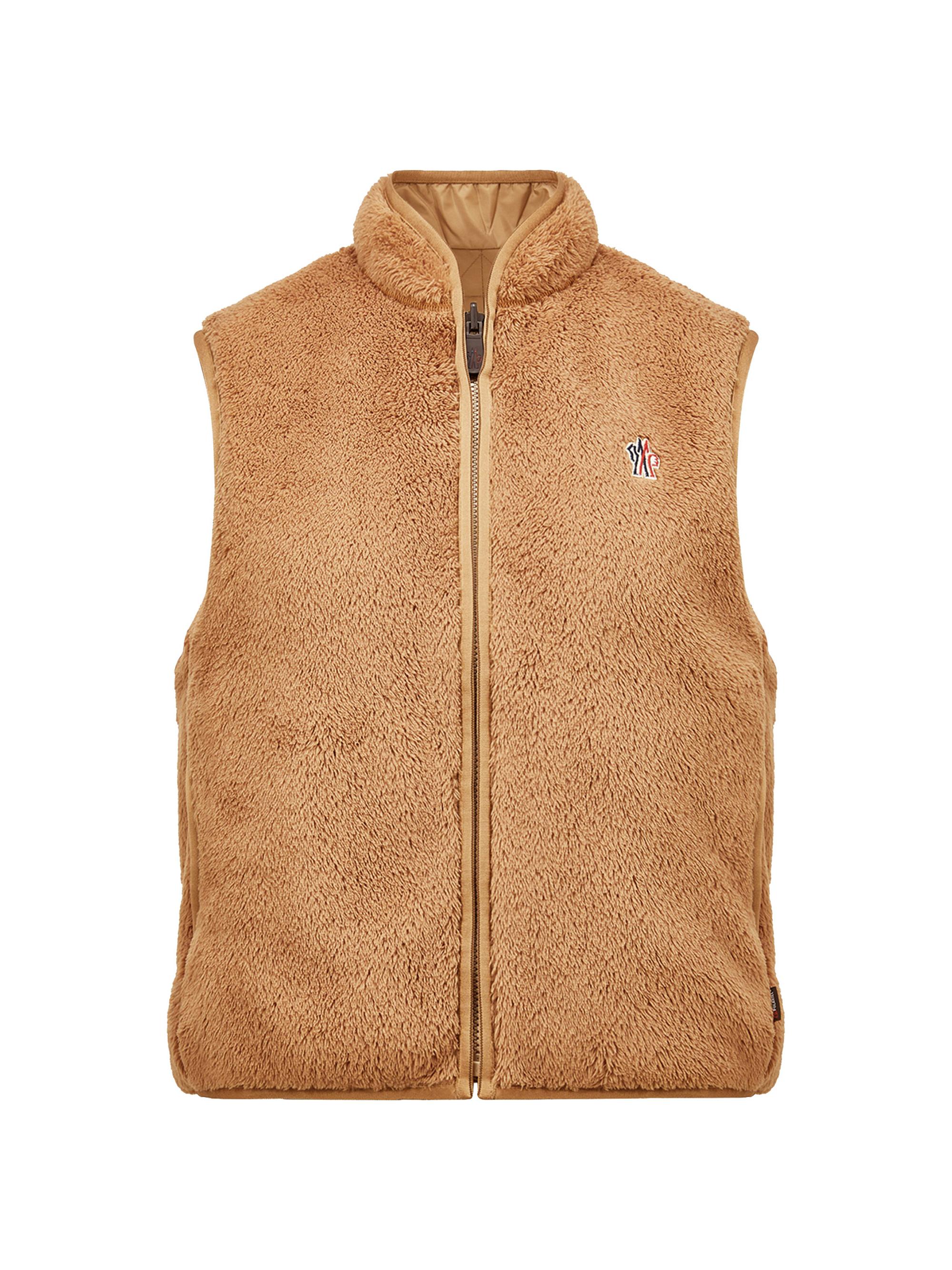 Moncler Grenoble Women's Vest in Polartec - Camel Beige