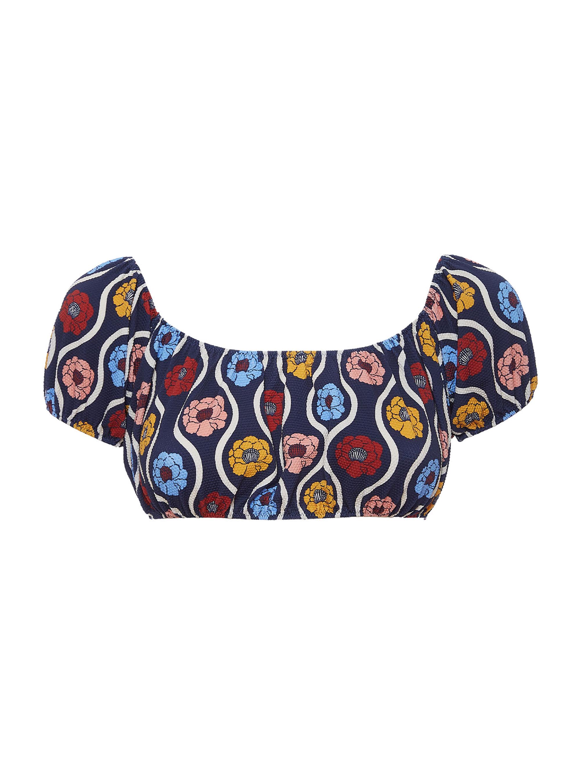 La DoubleJ Women's Mirage Top - Whitsun Mini Blue