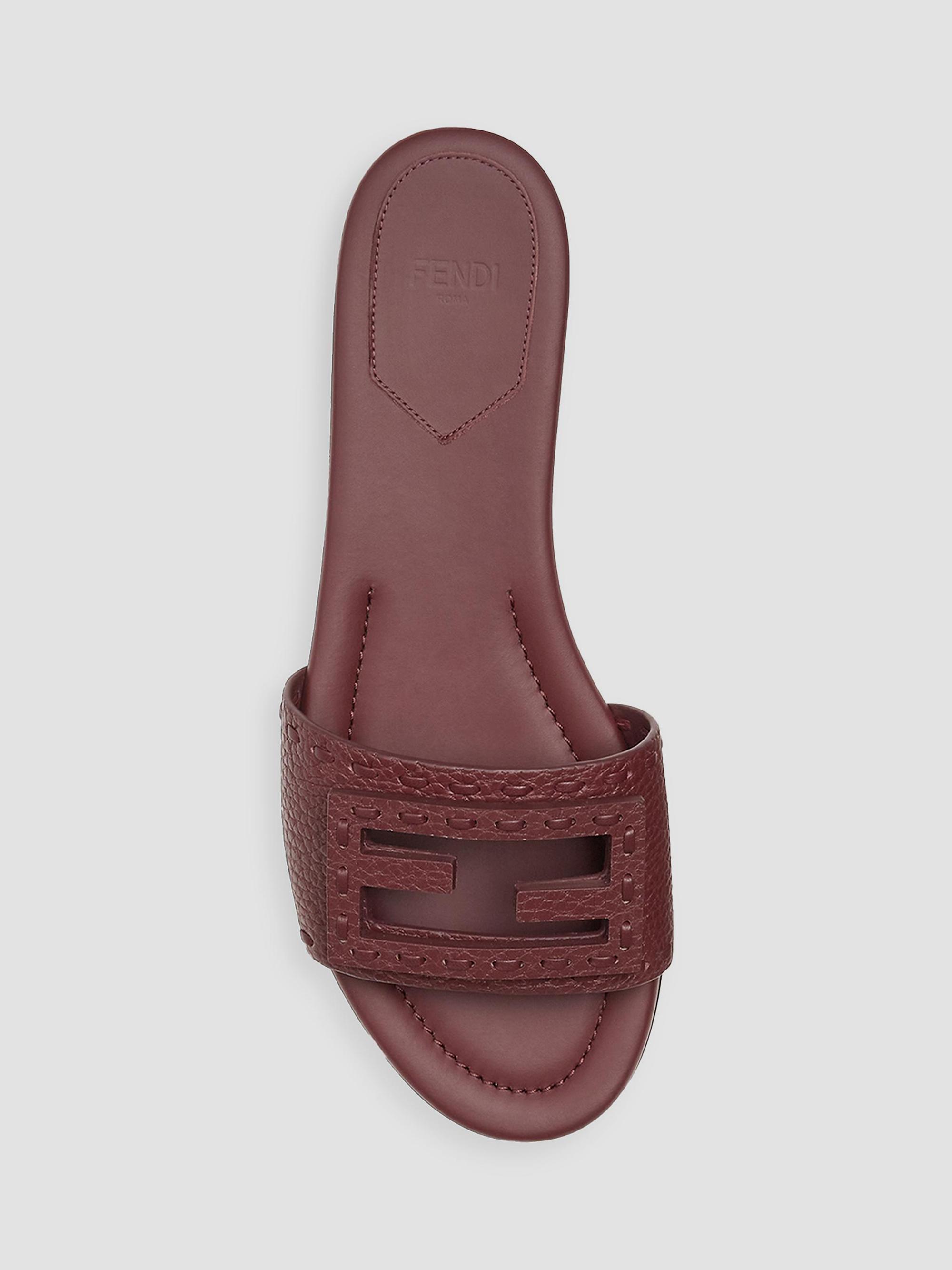Fendi Baguette FF Leather Sandals | Saks Fifth Avenue