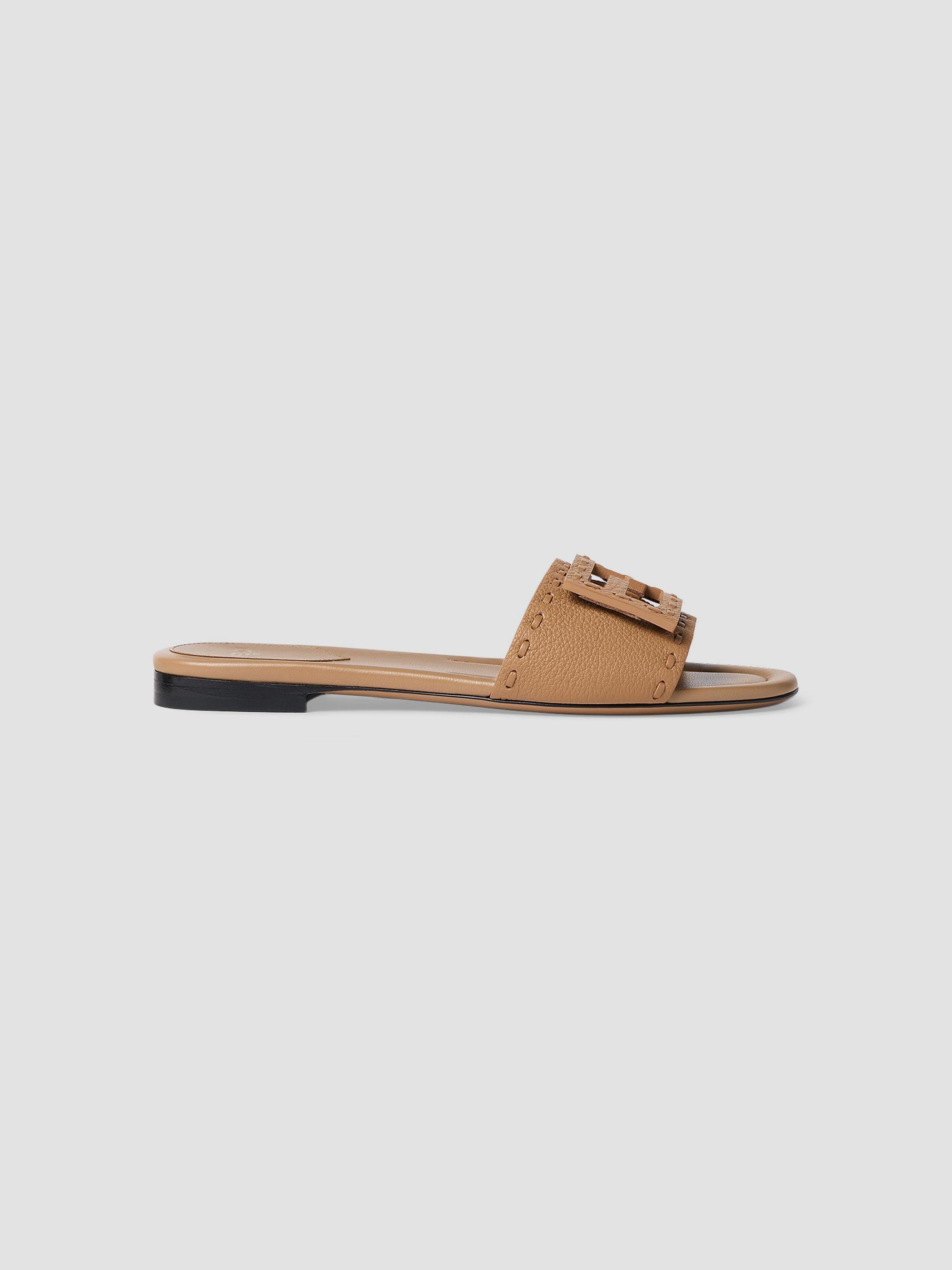 Fendi Baguette FF Leather Sandals | Saks Fifth Avenue