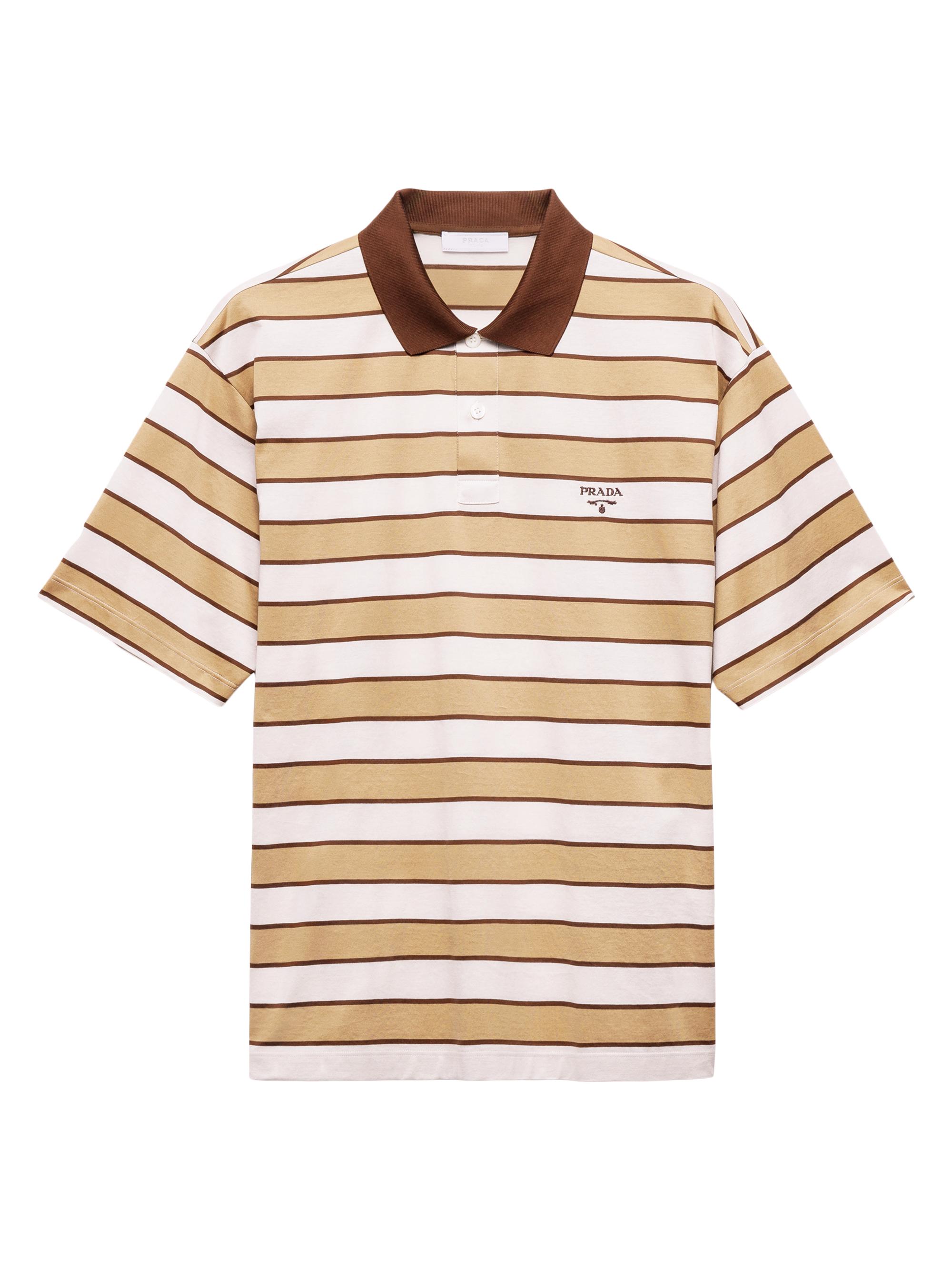 Prada Men's Cotton Polo Shirt - Beige