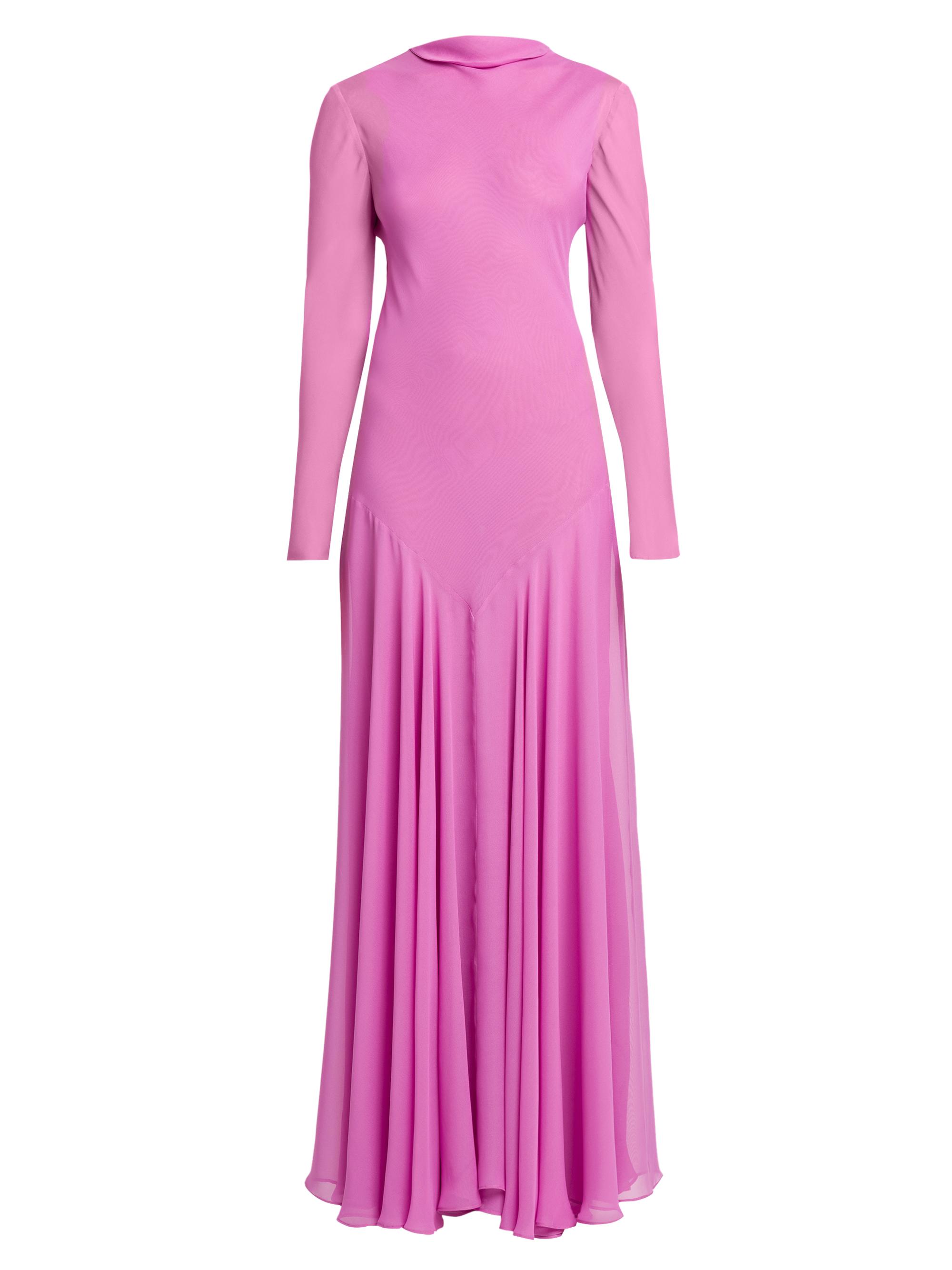 Philosophy di Lorenzo Serafini Women's Silk-Blend Georgette Gown - Fuschia