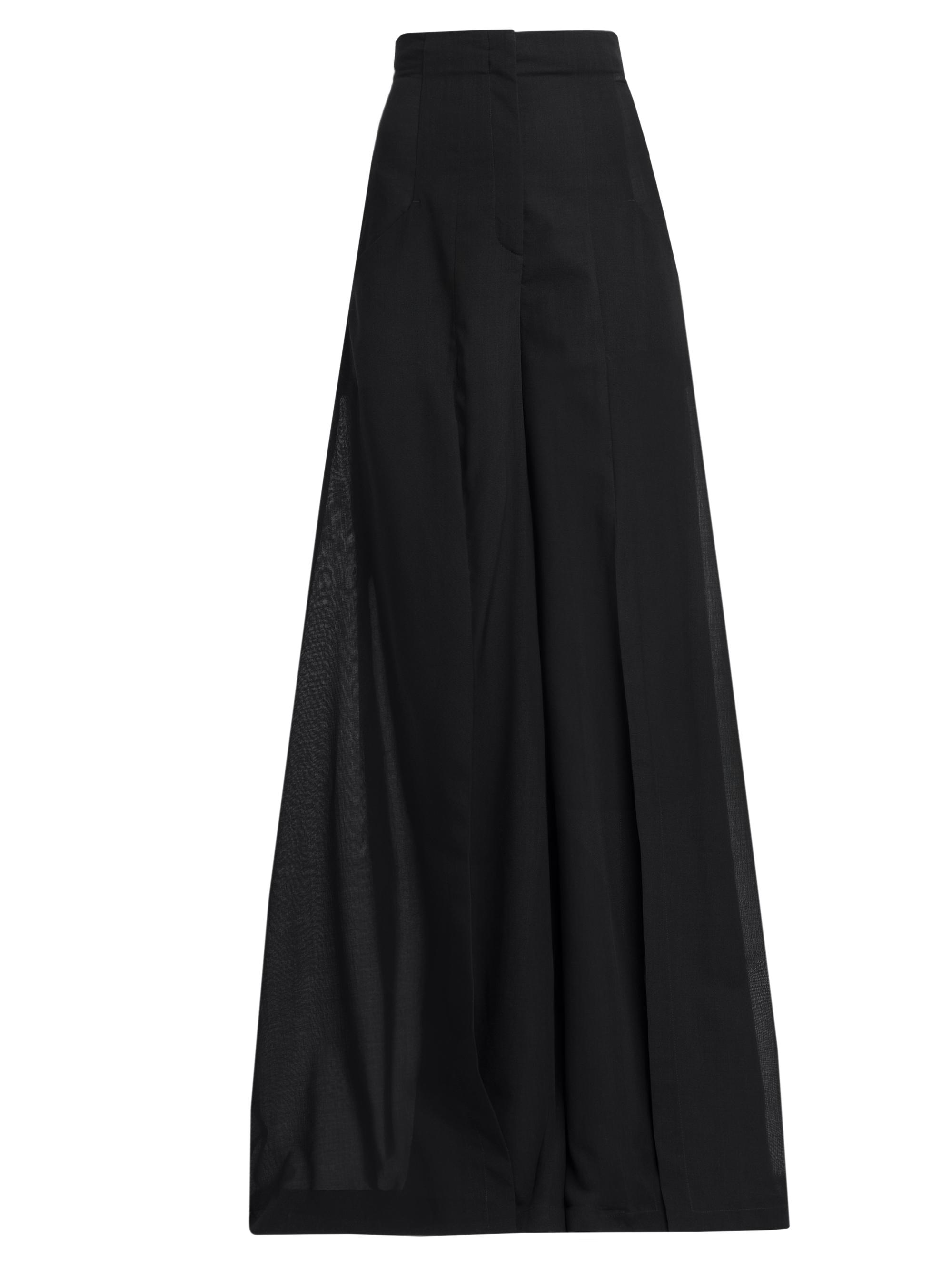 Philosophy di Lorenzo Serafini Women's Wool-Blend Voile Wide-Leg Pants - Black